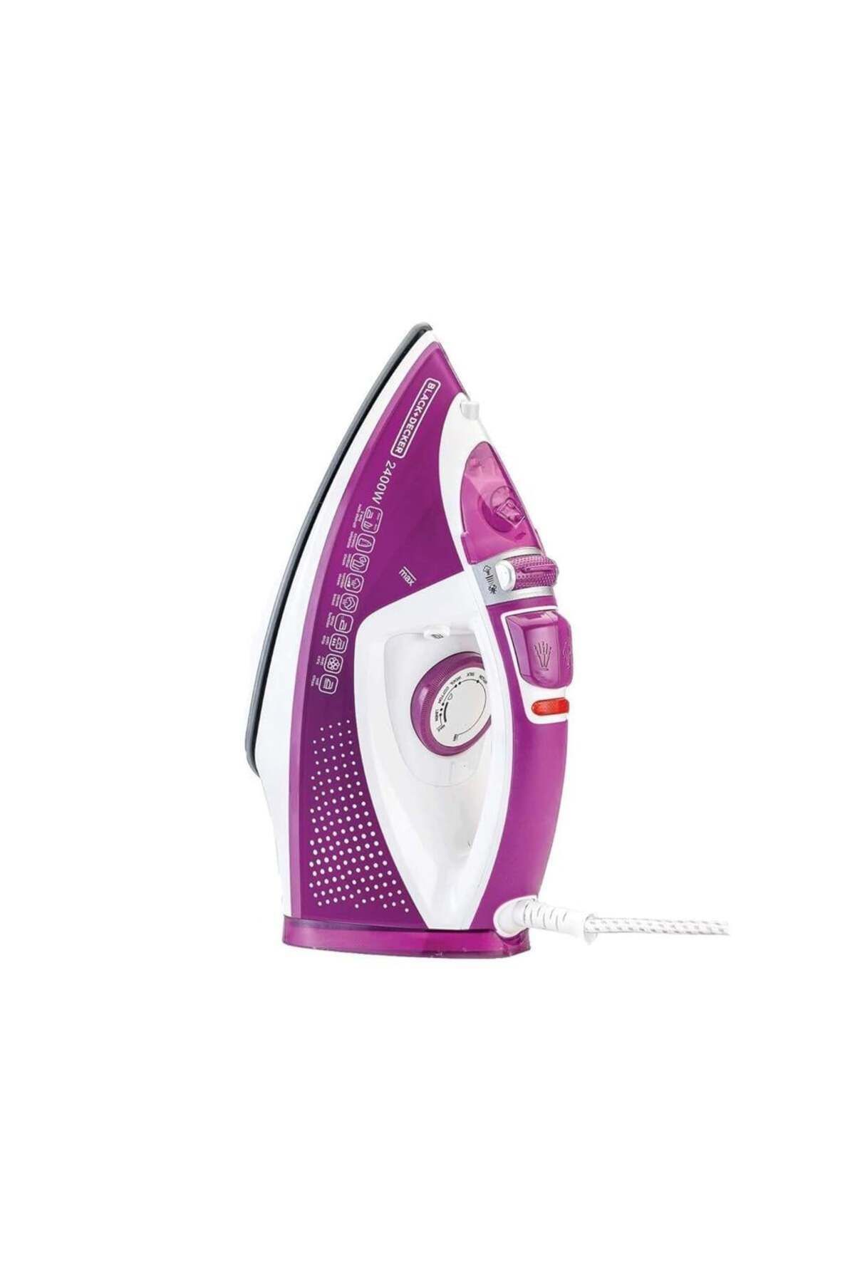 Black&Decker-Steam Iron, Ceramic Soleplate, 2-way Auto Shutoff, Variable Steam Control, Vertical Steam - X2450-b5 5