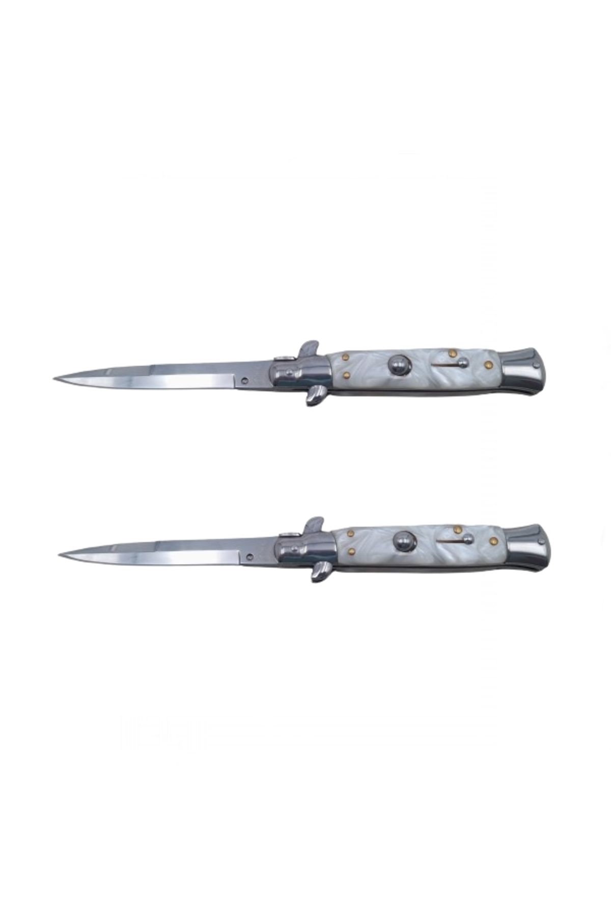 Depox Pachet De Două Cuțite De Vânătoare Italian Spirit, Oțel Inoxidabil, 22,5 Cm, Argintiu, Teacă Inclusă - Mărime unică