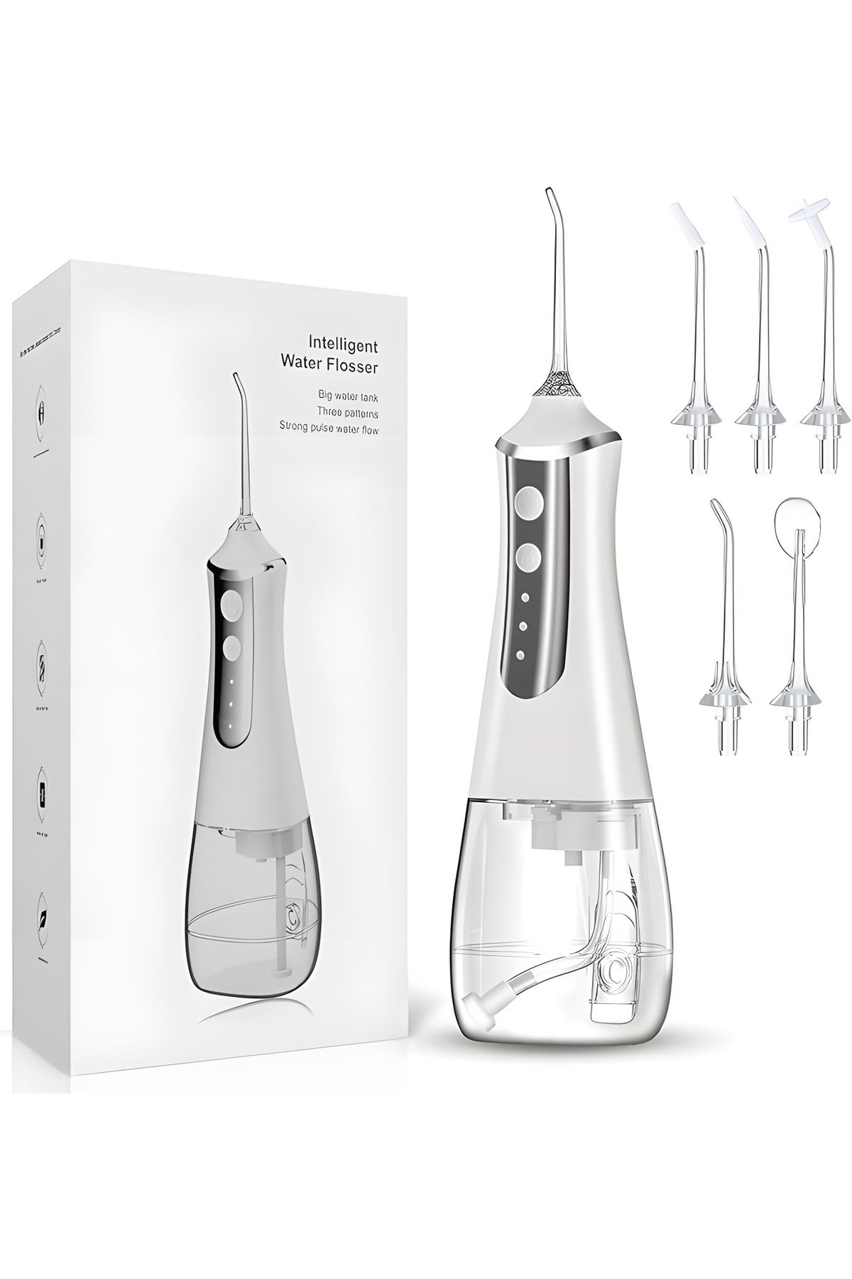 BLEKSY Irigator Bucal Profesional Pentru Curatarea Dintilor Si Gingiilor, Indeparteaza Tartrul, Fara Fir, Alb - One Size
