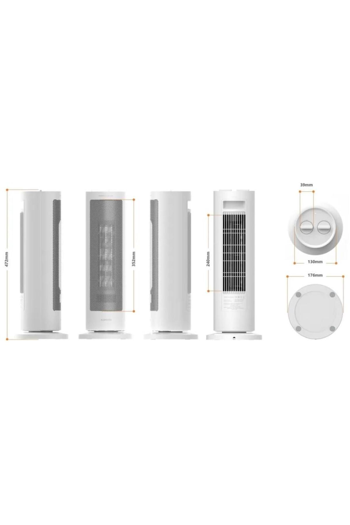 Xiaomi-Aeroterma Xiaomi Fan Heater BHR8228EU, 2000 W, 2 trepte putere, H 17.6 cm (Alb) 5