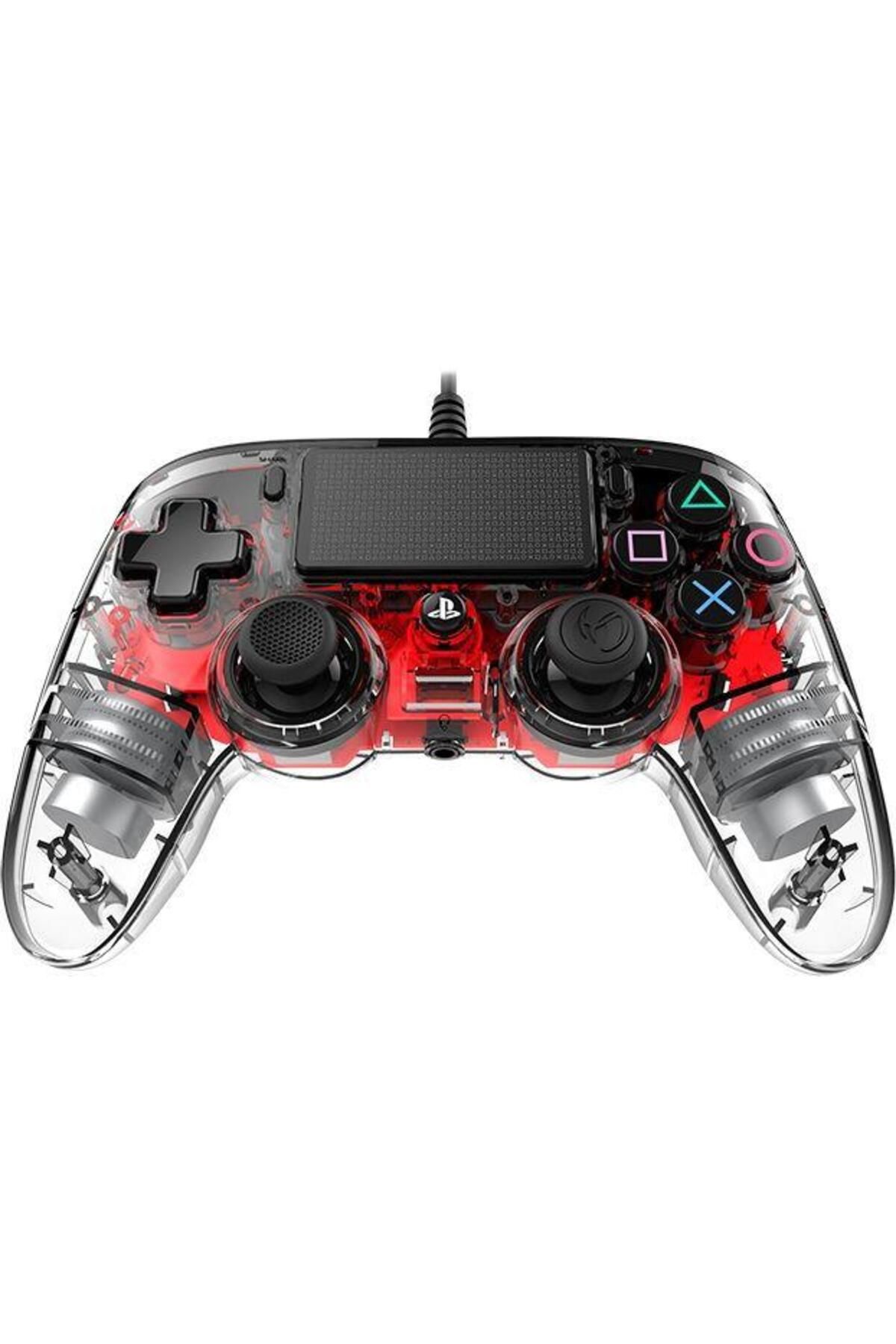 Nacon-Nacon Wired Illuminated Compact Controller, for PS4 (Red) 3