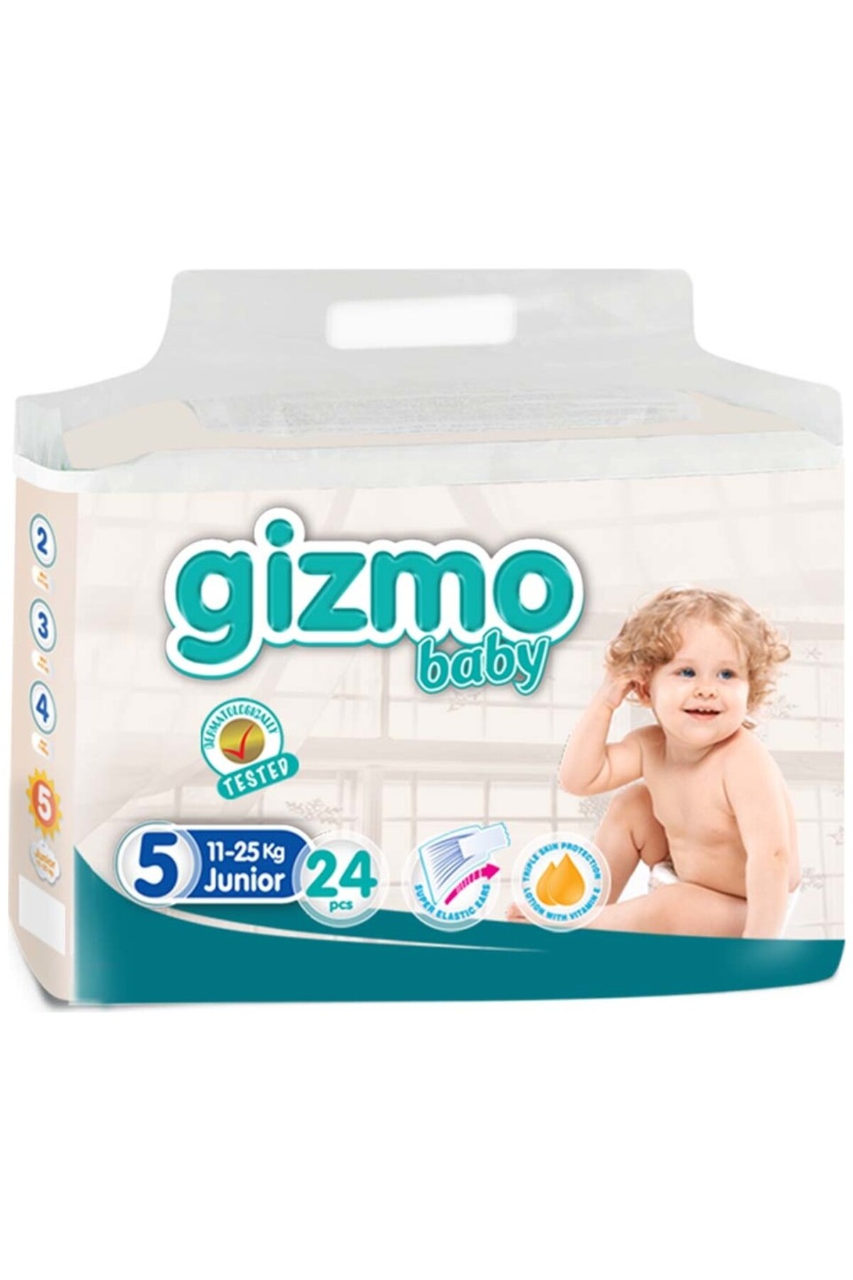 Gizmo Bebek Bezi Junior 11 - 25 kg 5 Numara 24'lü - Fiyatı