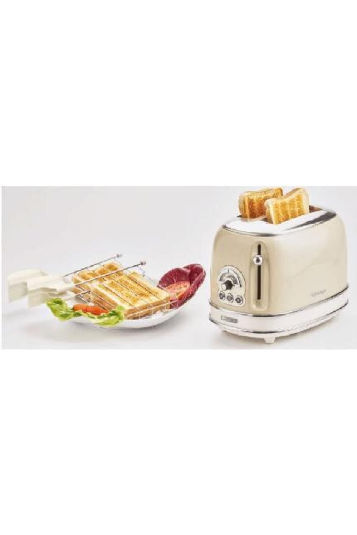 ARIETE-Prajitor de paine Ariete 0155CR/BG, 810 W, 2 Felii (Beige) 4