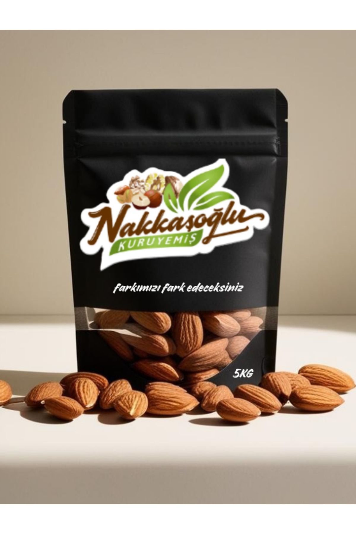 Nakkaşoğlu Kuruyemiş Kavrulmuş Badem 5KG