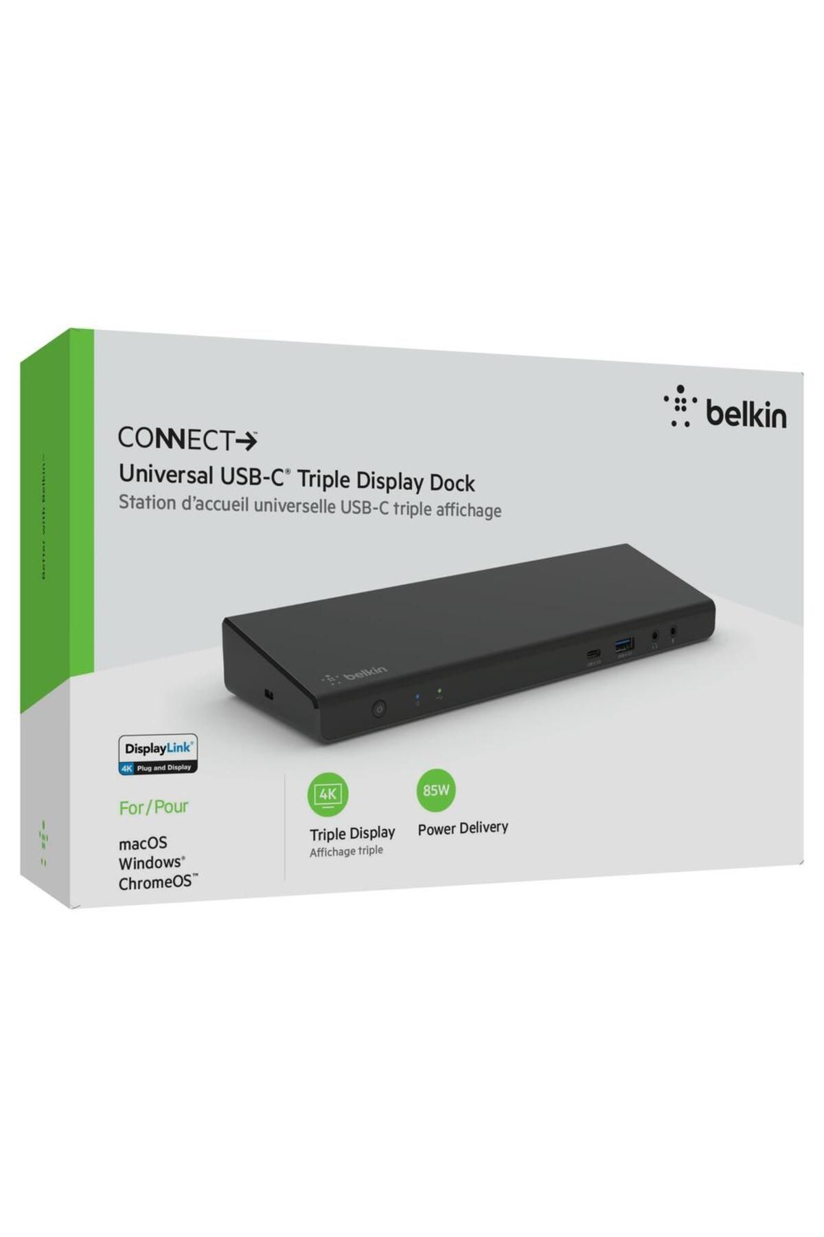 Belkin-INC007vfBK Docking Station, Triple Display, 85W USB-C PD, HDMI & Ethernet 6