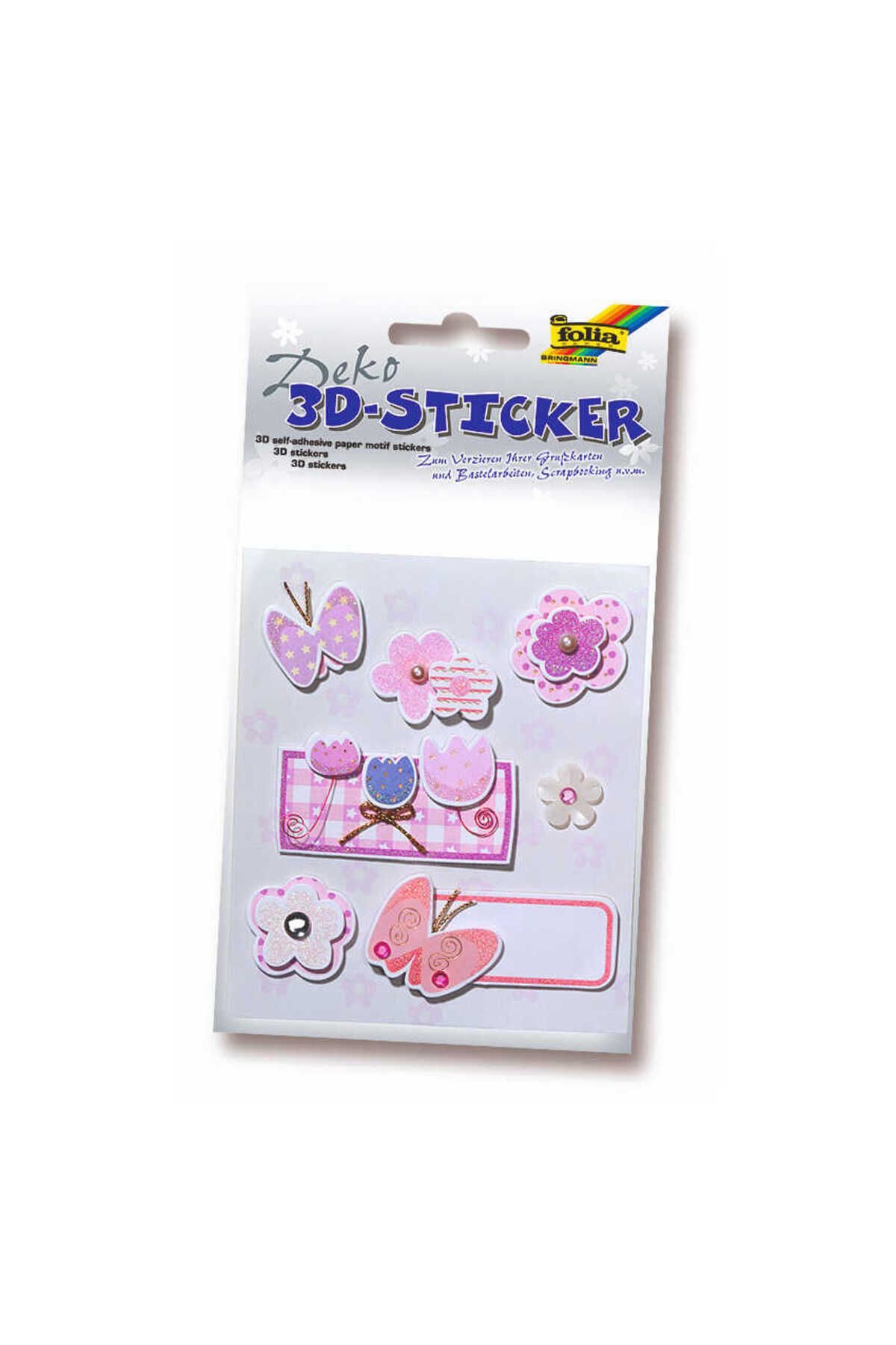 Folia Set De Autocolante Cu Motive Din Hârtie 3d 3 - One Size