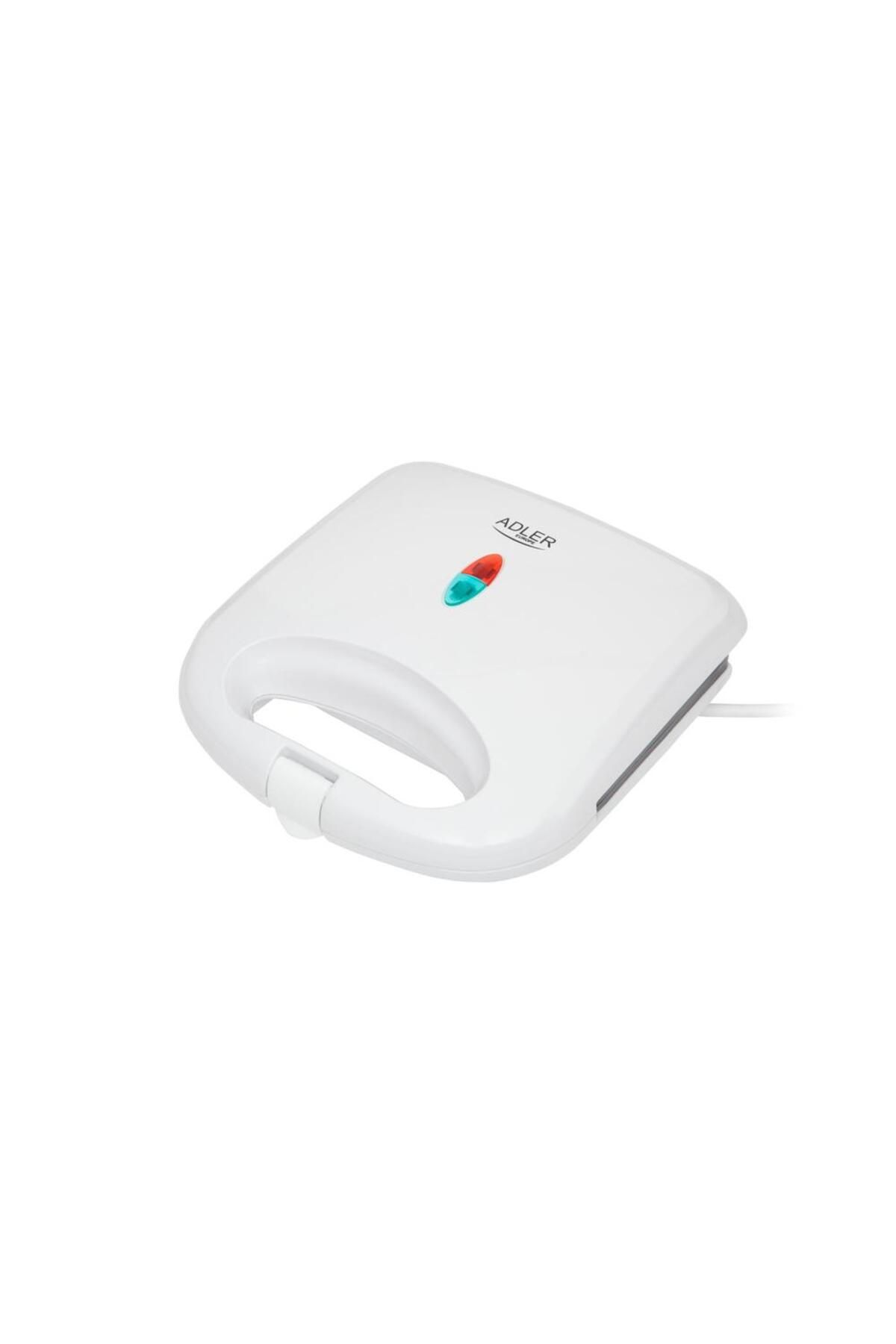 adler Sandwich-maker Adler , 750w, 4 Sandwich-uri Triunghiulare, Placi Antiadezive - One Size