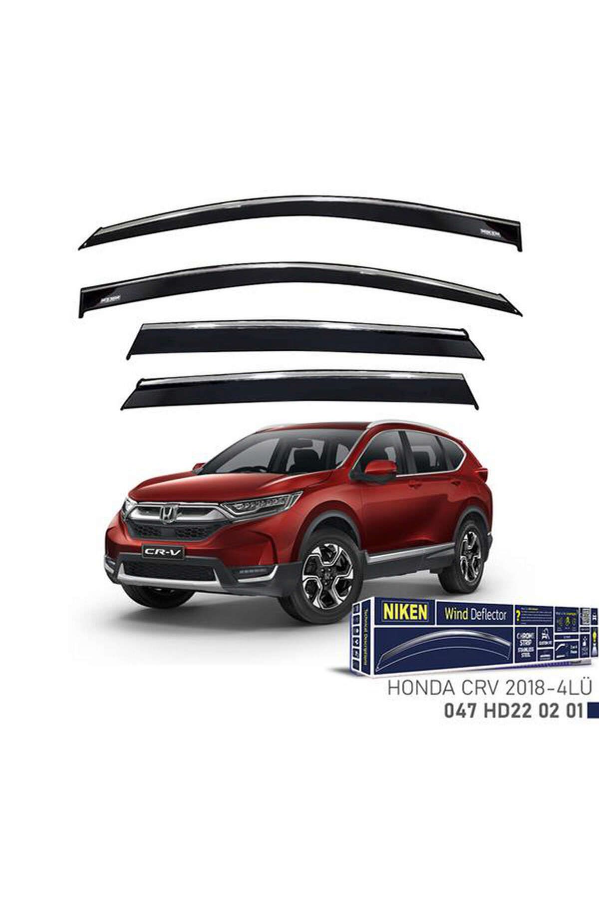 Universsal KROMLU CAM RÜZGARLIĞI HONDA CRV 2018- 4LÜ 1493431706