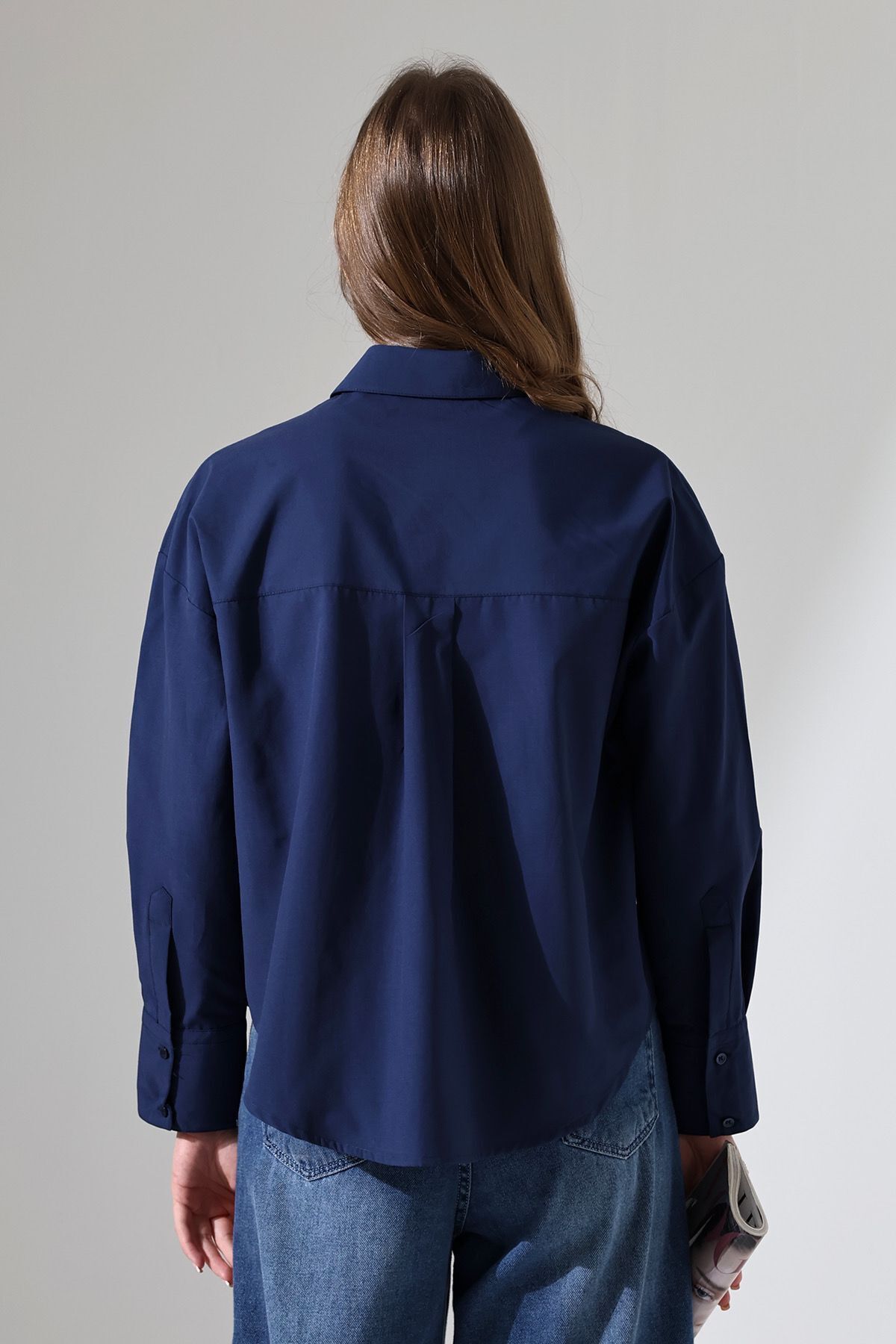 Lingeretta-Long Sleeve Shirt Oversize Long Relaxed Cut Tunic Women's Shirt 5