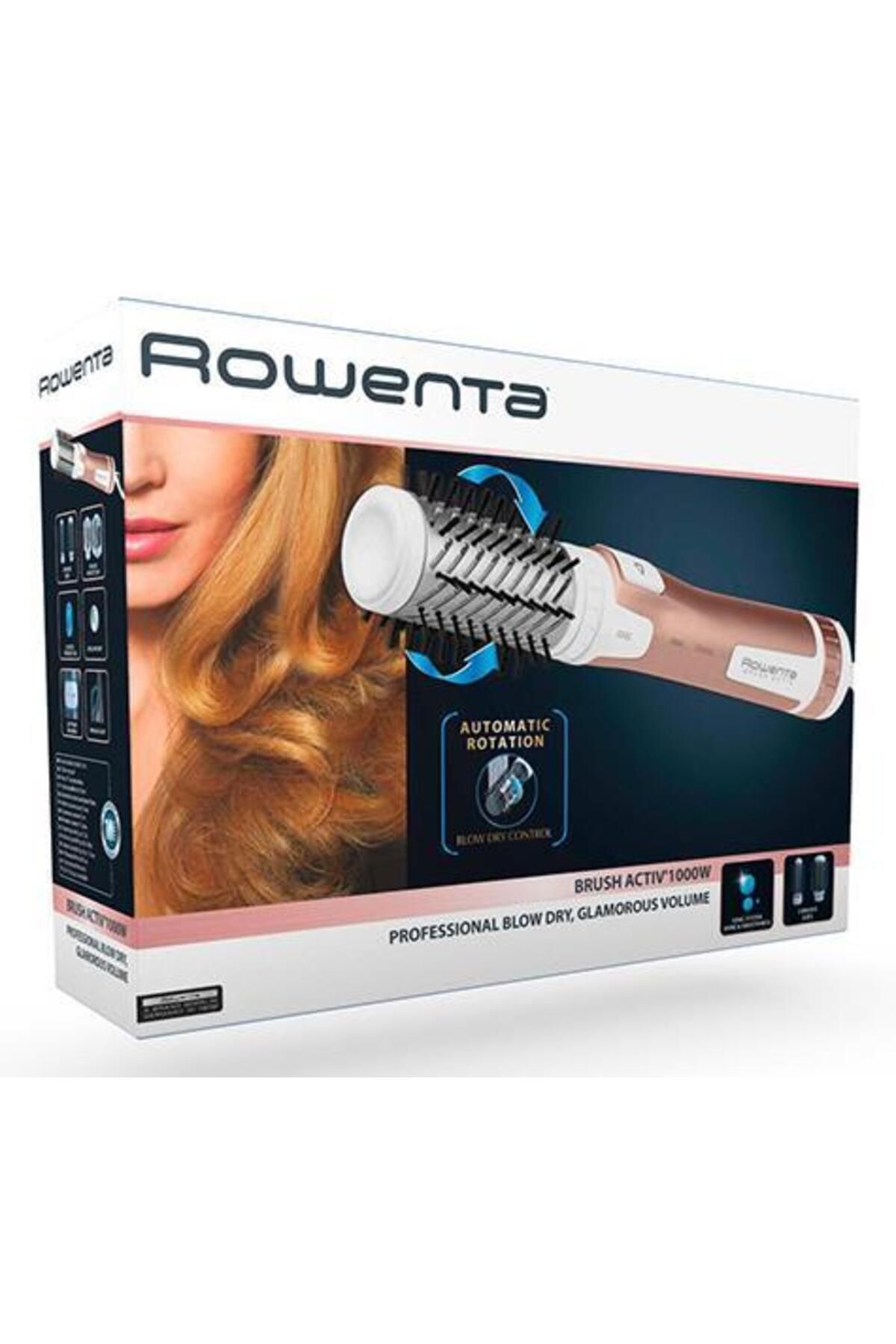Rowenta-Rowenta Brush Activ Compact CF9520F0 rotating brush, 2 speeds, 1000W (White/Gold) 2