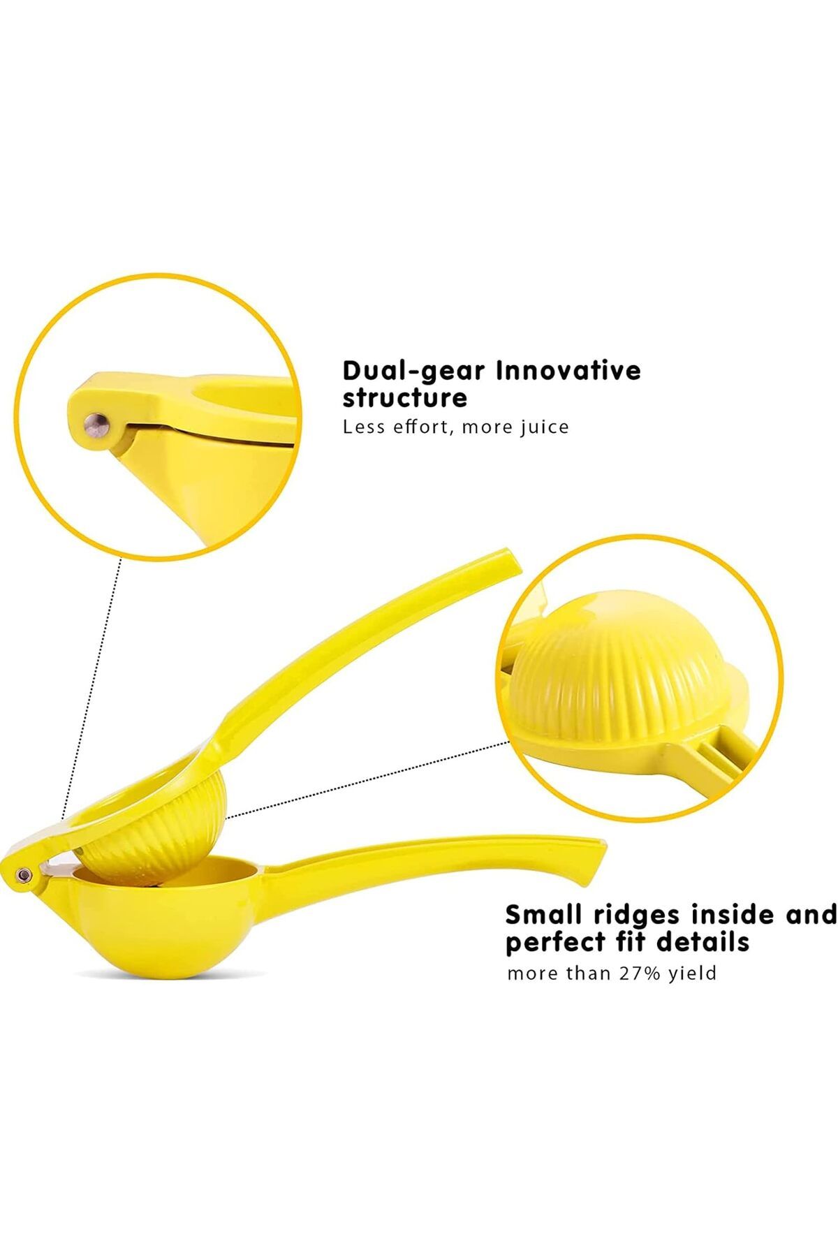 COOYA-Lemon Lime Squeezer, Manual Juicer Press for Max Extraction, Effortless Use and Easy to Clean 5