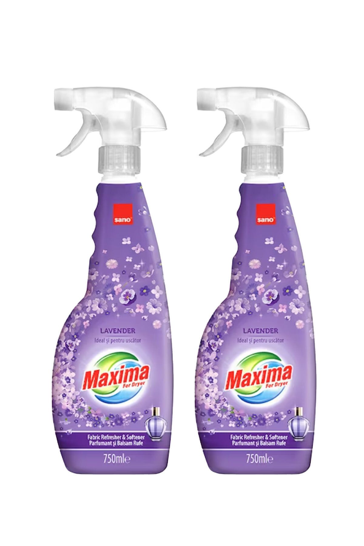 Sano Balsam De Rufe Cu Lavandă Pentru Uscător, Pentru Rufe Umede/uscate, 750 Ml X 2 Buc. - One Size