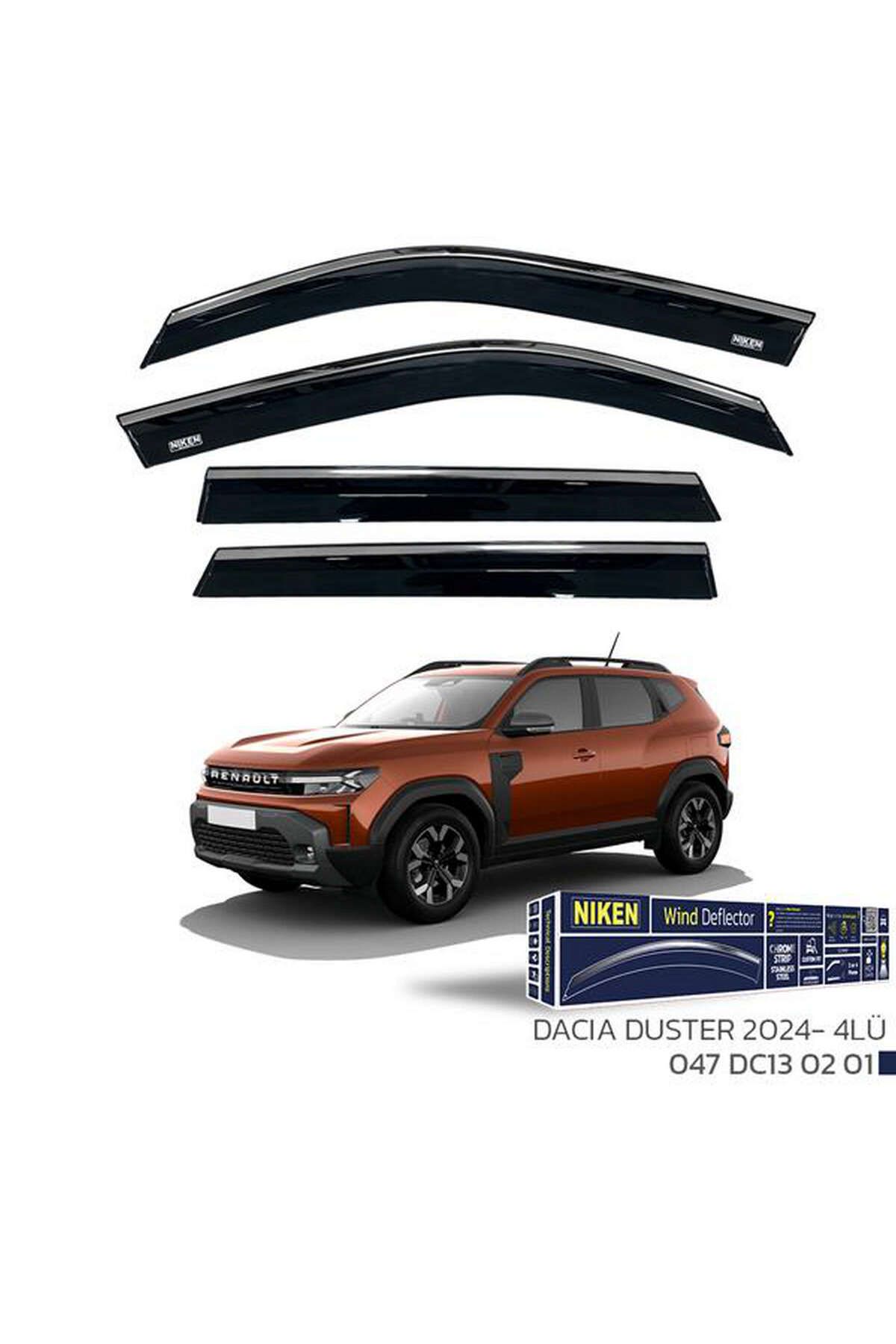 Universsal KROMLU CAM RÜZGARLIĞI DACIA DUSTER 2024- 4LÜ 1493955706