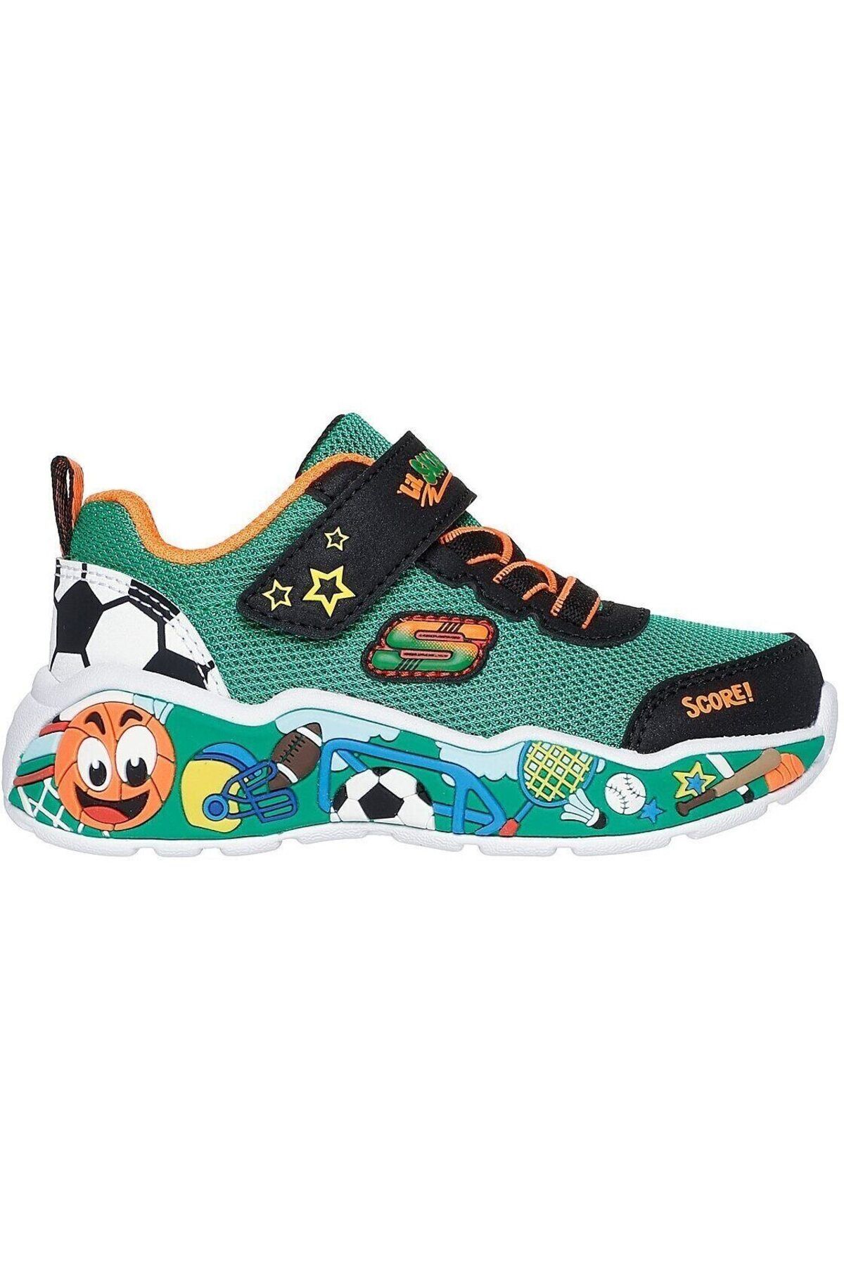 SKECHERS-Adidași Skechers Play Scene, Verde, Copii 3