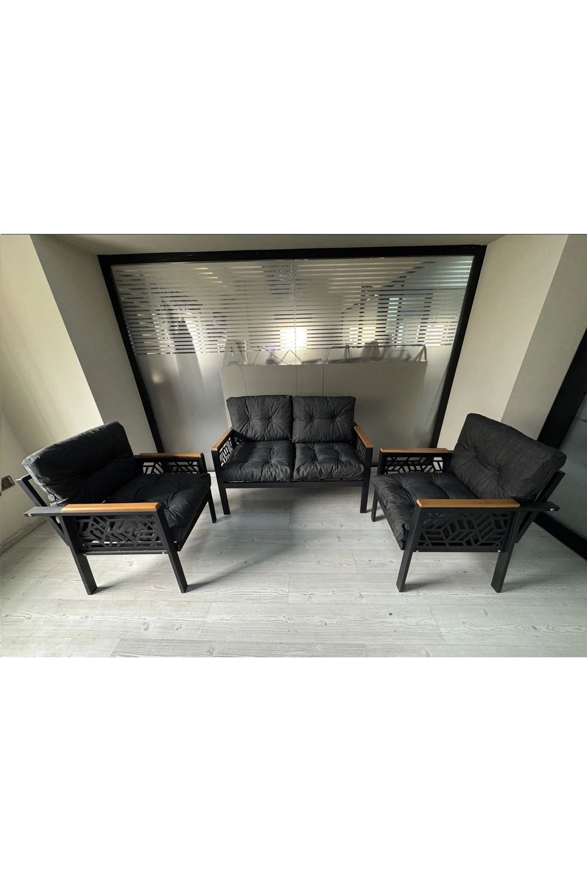 adımshops MİAMİ 2+1+1 MELİSA Balkon-bahçe-kafe Çay Seti Koltuk Oturma Takımı-oturma Grubu,ofis Koltuğu