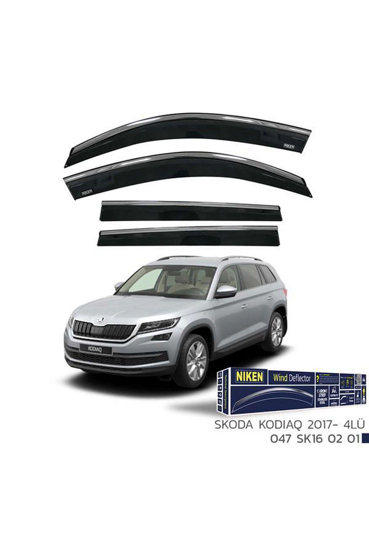 Universsal KROMLU CAM RÜZGARLIĞI SKODA KODIAQ 2017- 4LÜ 1493131706