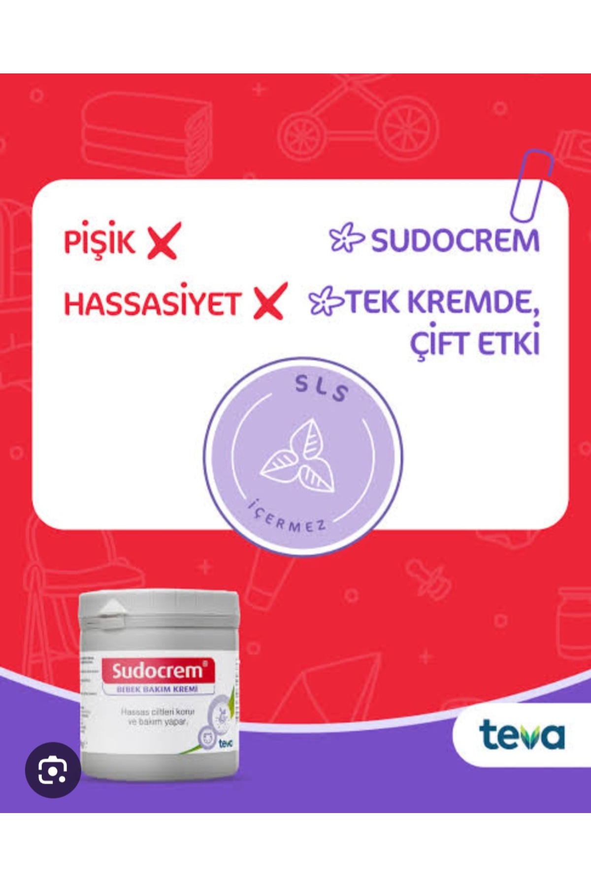 Sudocrem Cilt Bebek Bakım - Pişik Kremi 125gr (5 Lİ SET) fotoğrafı 6 (önizleme)
