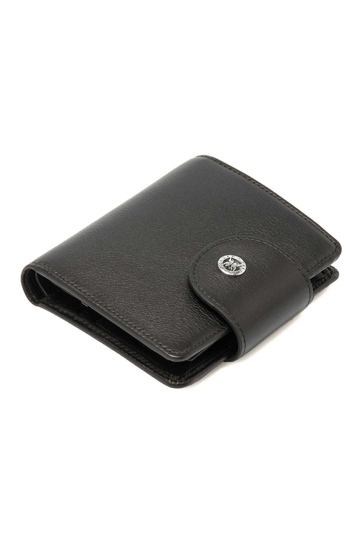 Tergan-S1Cb00005674-A85 Leather Women's Wallet - Black 2