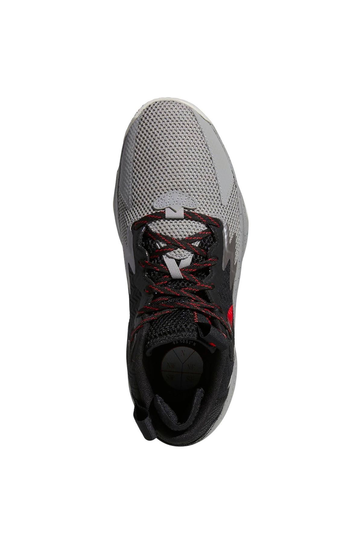 adidas-Pánske sivé basketbalové topánky Dame 8 (HR1558) 3