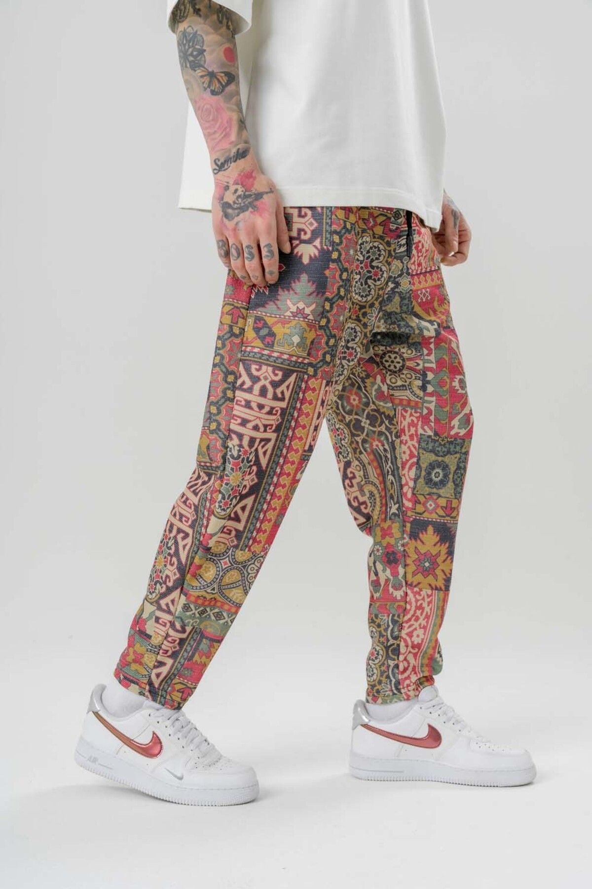 go gang own-Sakura Drip Waist Elastic Carrot Pants 4
