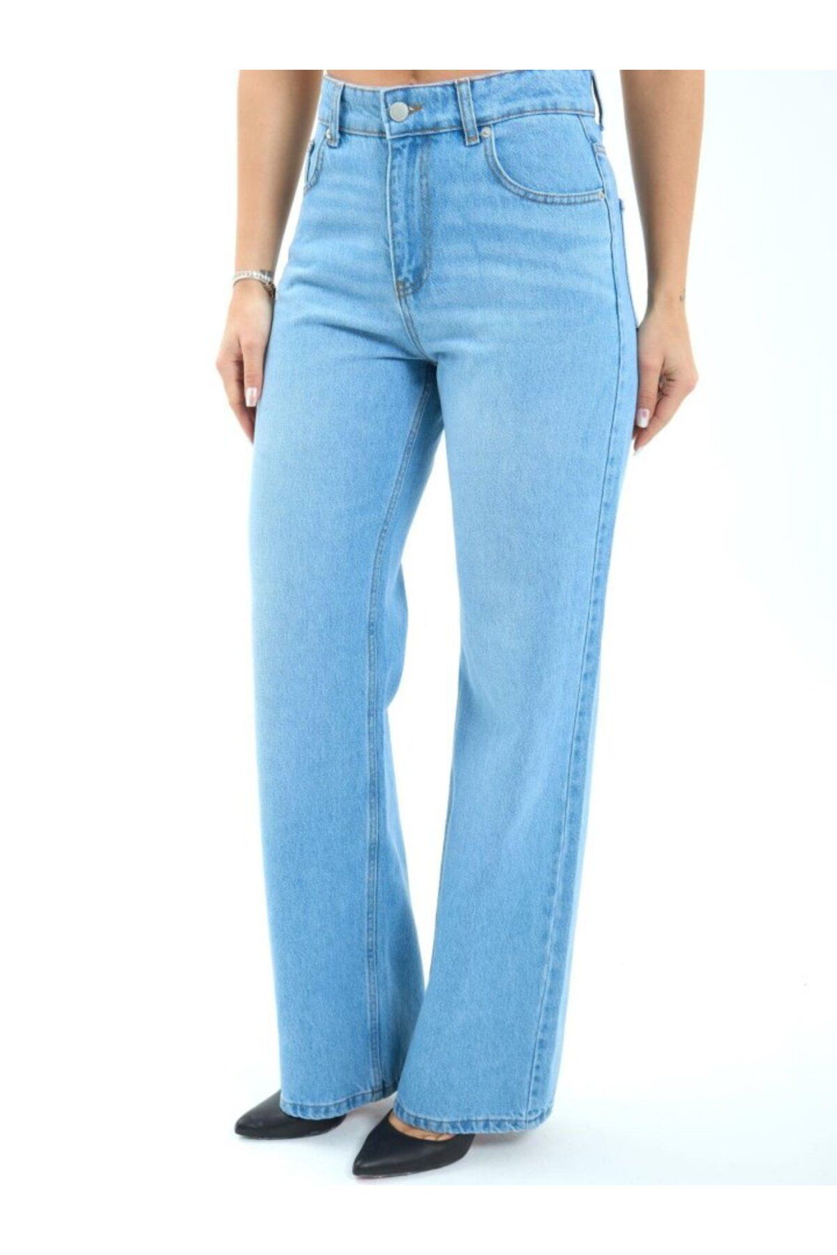 ASFSTORE 7044 KOT PANTOLON-MAVİ