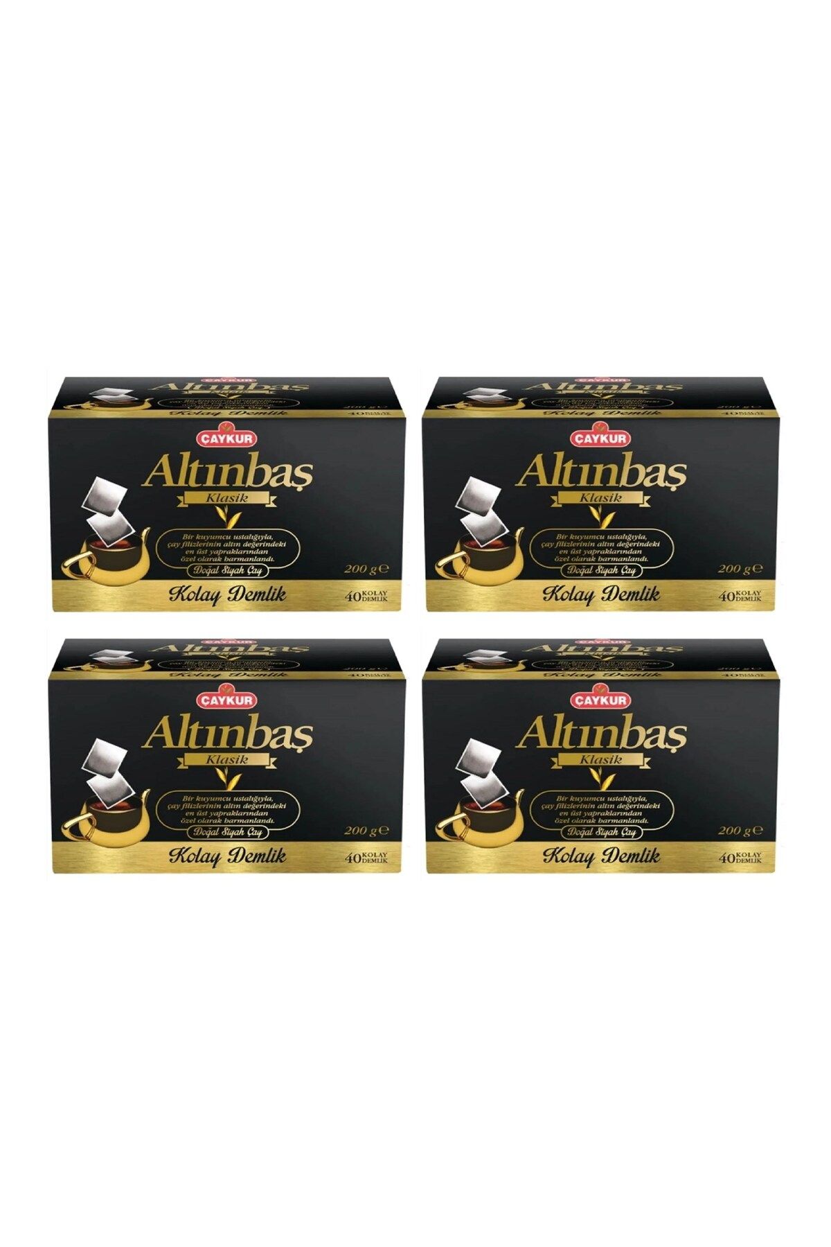 Çaykur Çaykur Altınbaş Demlik Poşet 40 lı 200 gr x 4 Adet