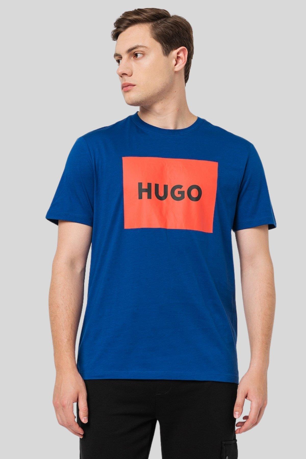هوگو تی‌شرت مردانه یقه گرد Boss Regular Fit آبی
