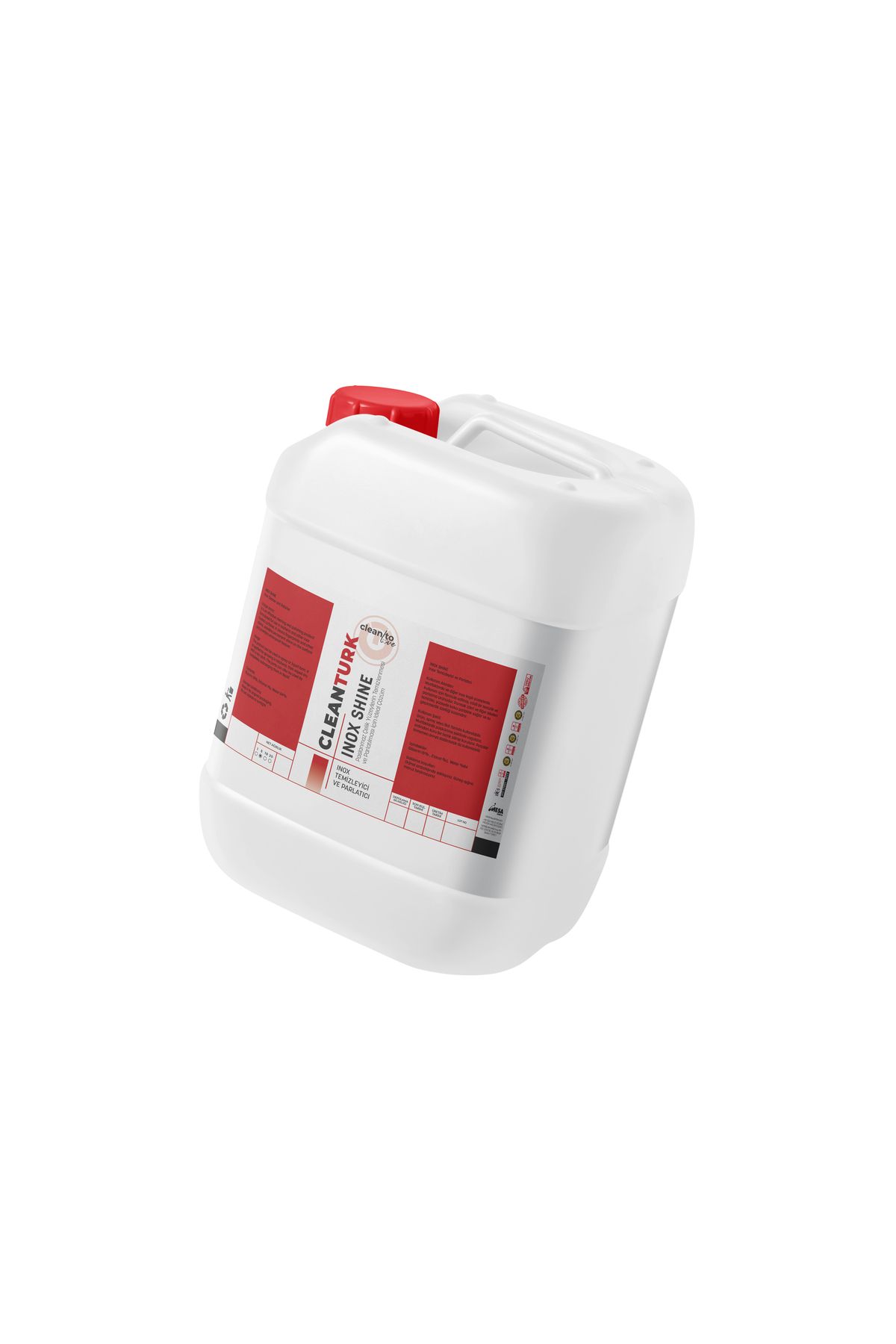 CleanTurk INOX SHiNE Paslanmaz Çelik Temizleyici Sprey Yağ ve Leke Sökücü Parlatıcı Formül 5 KG
