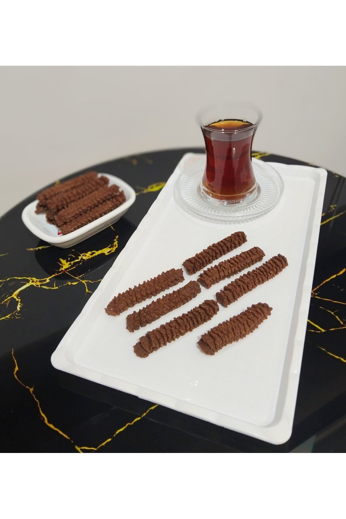 yöresel KAKAOLU TIRTIL KURABİYE 1 KG - %100 EV YAPIMI