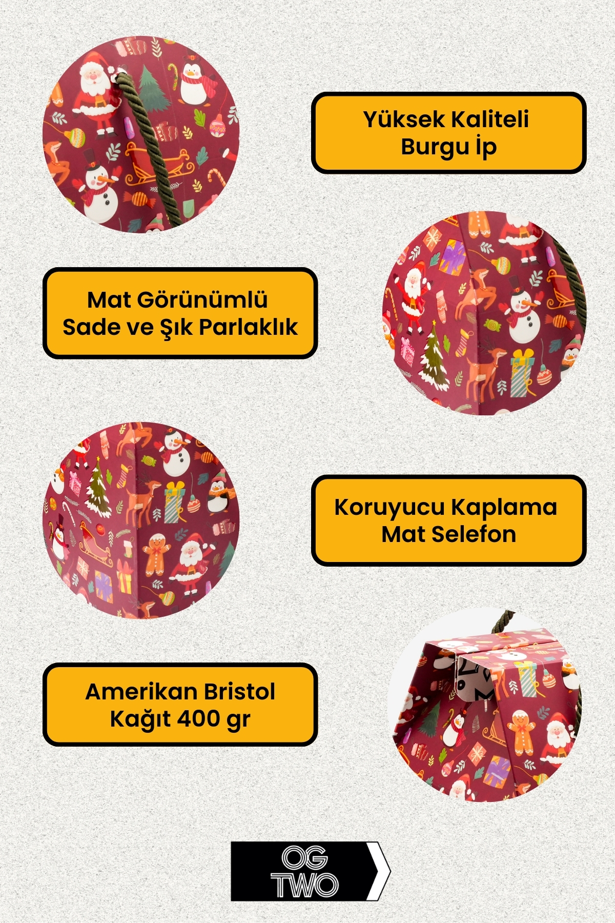 OGTWO Premium Konsept Tasarım Hediye Kutusu & Çanta Boş Karton Hediye Paketi Hediyelik Kutu - 24x14x20cm fotoğrafı 6 (önizleme)