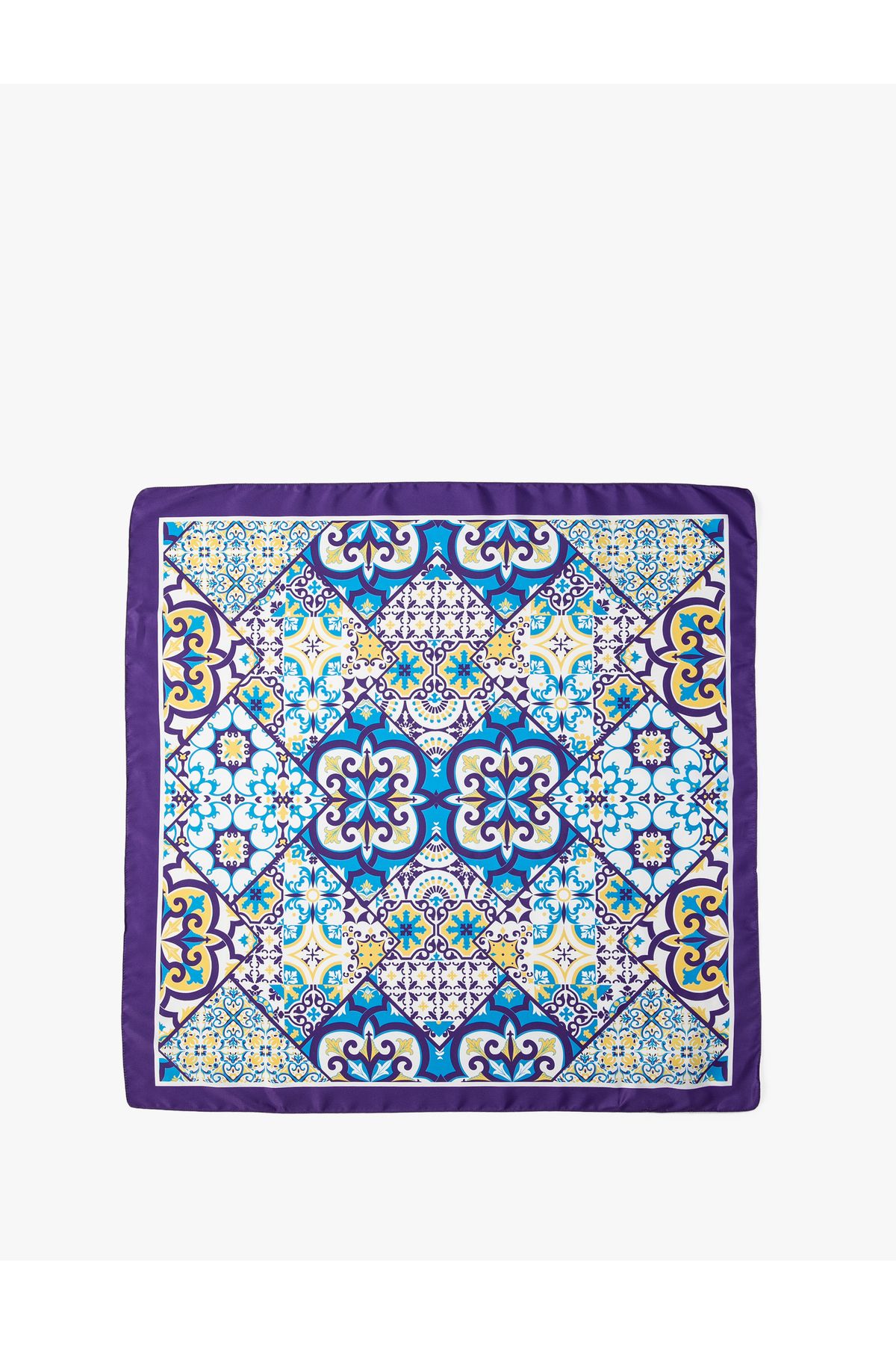 Koton-Bandana mit Blumenmuster, glänzend 2