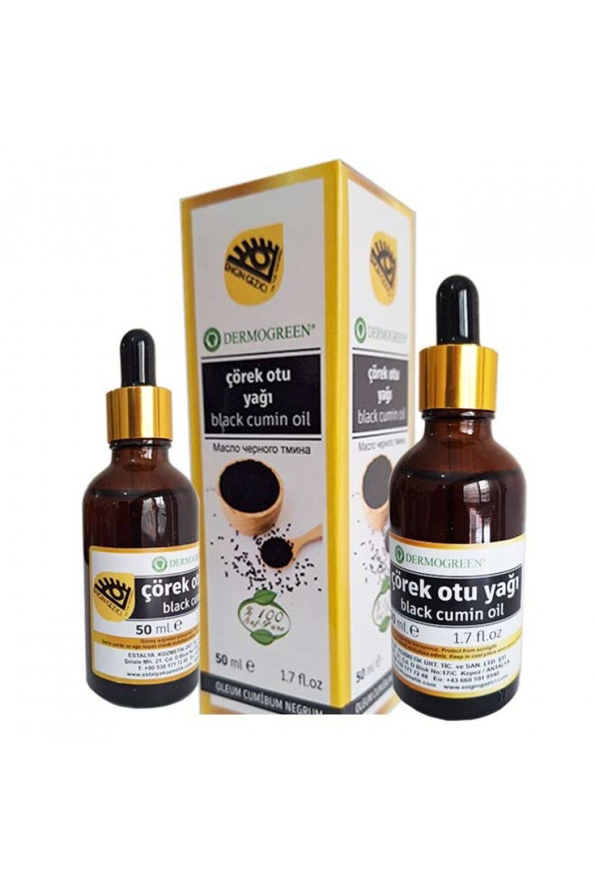 DERMOGREEN Engin Gezici %100 Saf Çörek otu yağı