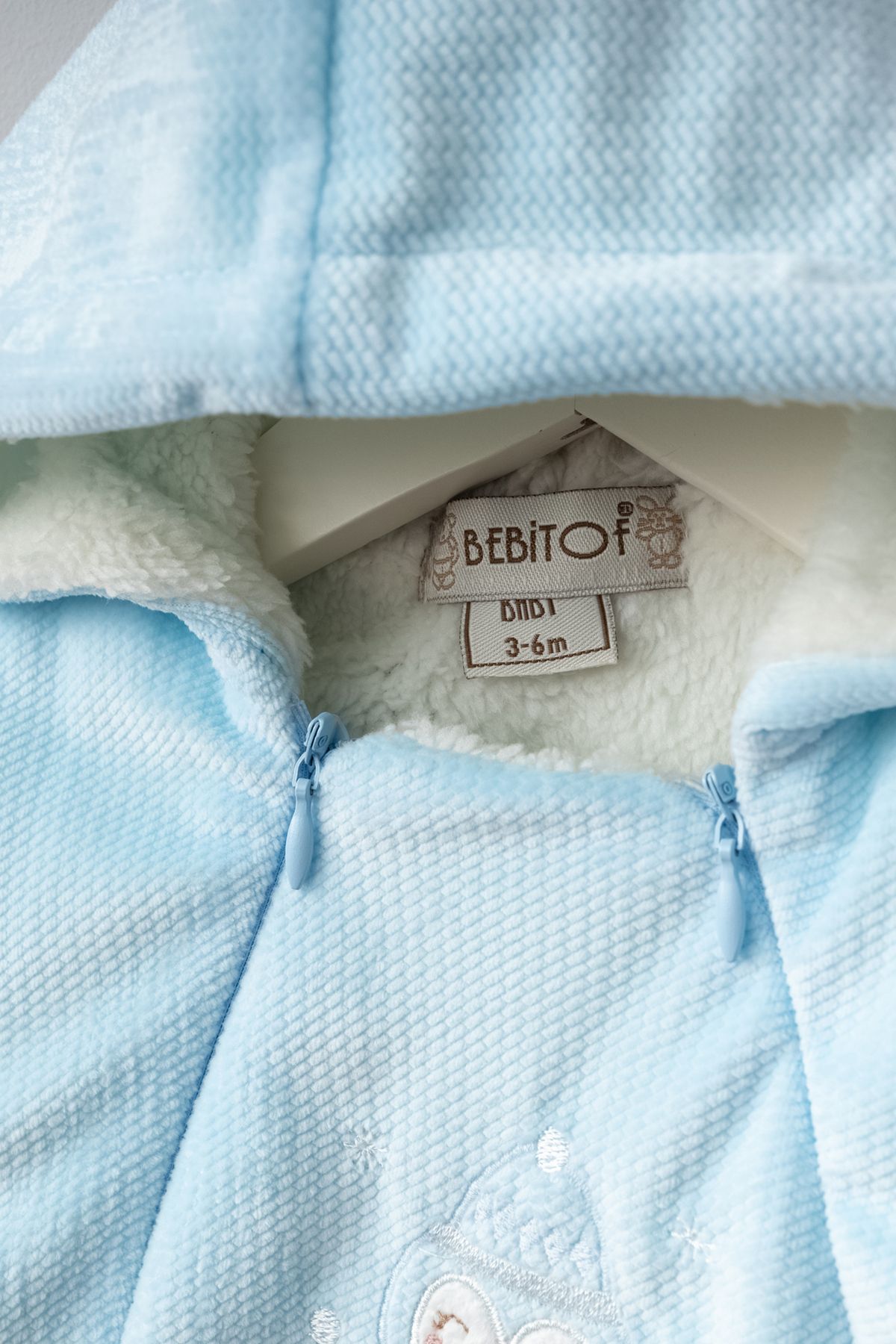 Bebitof-Cute Penguin Pattern Wellsoft Lined Astronaut Jumpsuit with Door 3