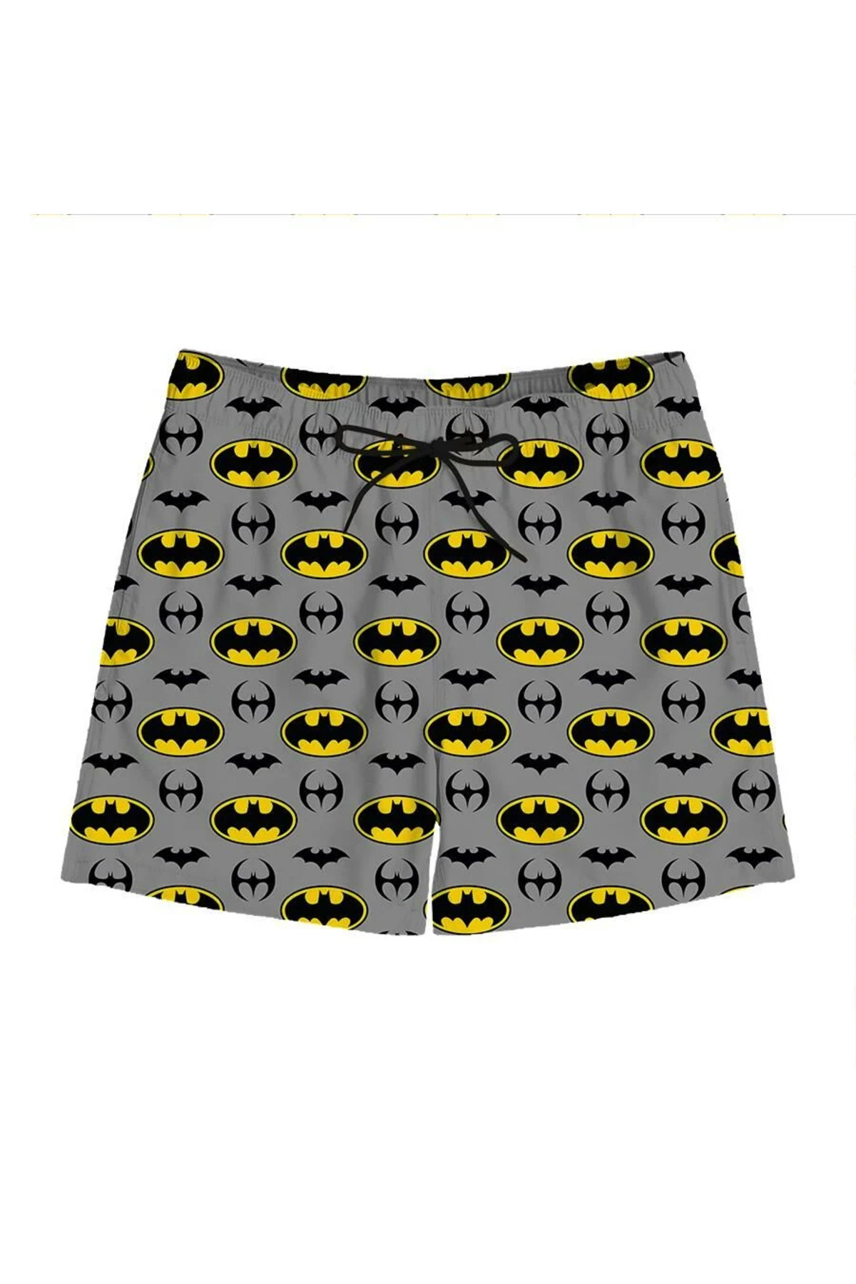 SLIPSTOP-Men's Gray Batwing Short Swimsuit so 2561010001 1