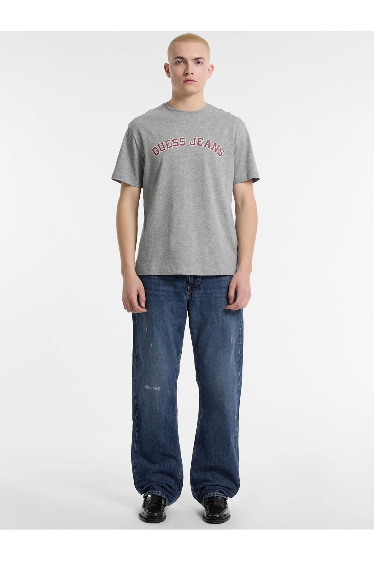 تیشرت مردانه خاکستری Guess Jeans