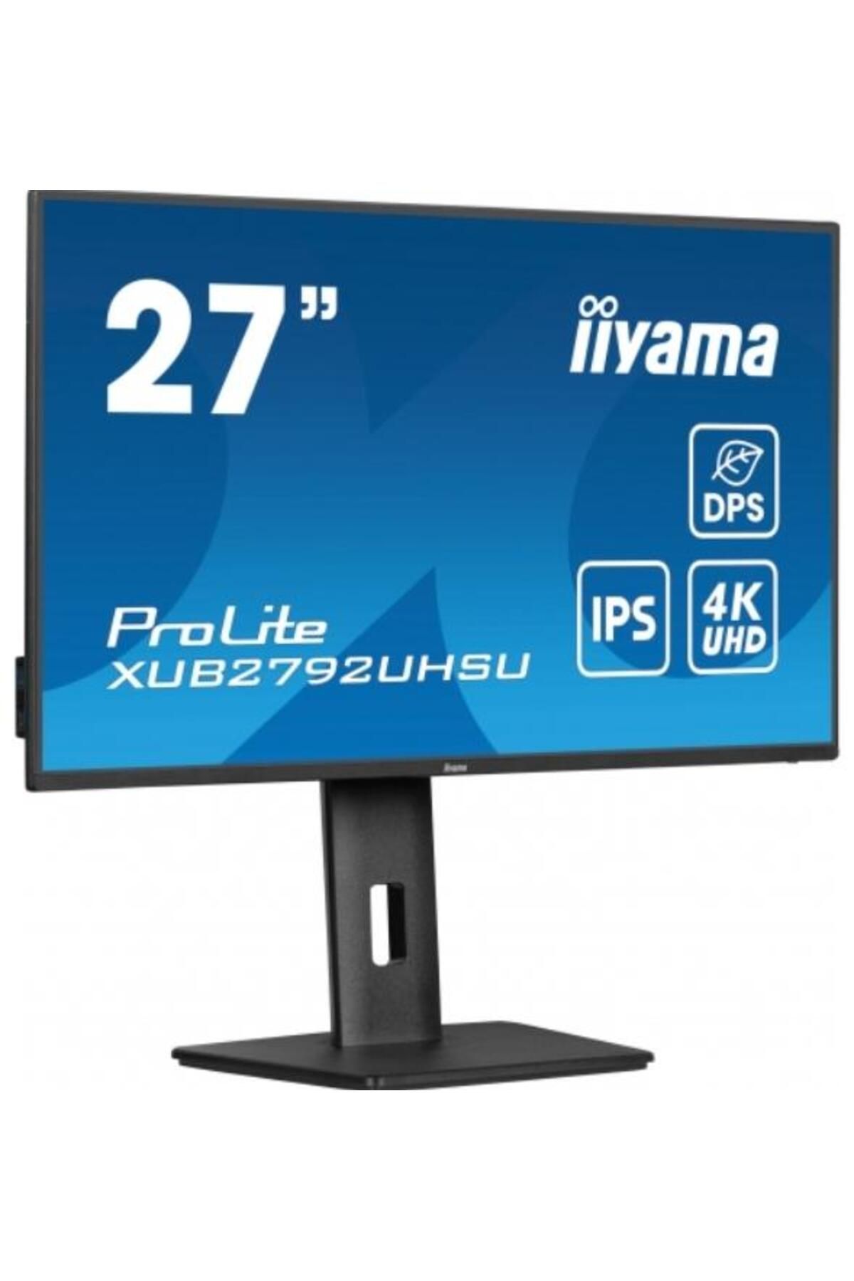 IIYAMA-Monitor IPS LED Iiyama 27" XUB2792UHSU-B6, UHD (3840 x 2160), HDMI, DisplayPort, Boxe, Pivot, 4 ms 3