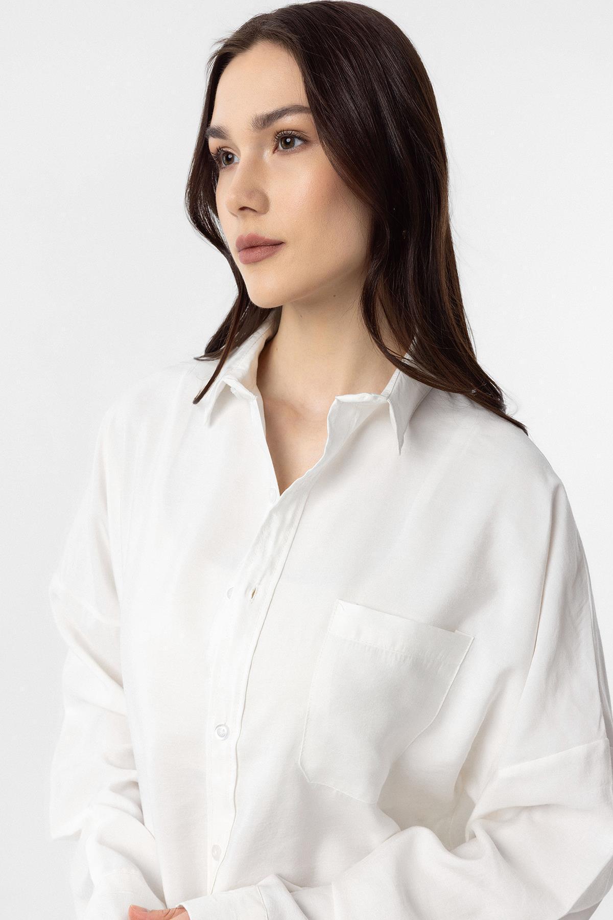 Antioch-Ecru Modal Women's Shirt Pants Set 3