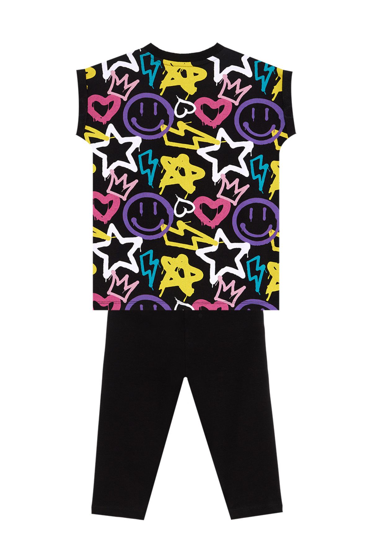 MSHB&G-Street Style Sommer T-Shirt und Leggings Set für Mädchen 4