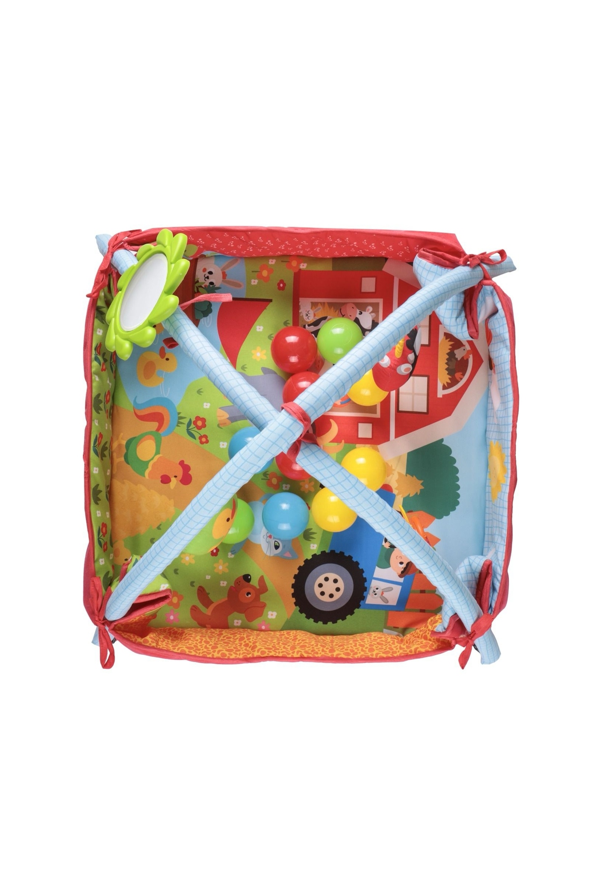 babydoor Toys Sevimli Bebek Oyun Halısı 3in1 Eğitici Oyuncak yenidoğan Oyun Halısı 10Adet Havuz Top Hediyeli fotoğrafı 5 (önizleme)