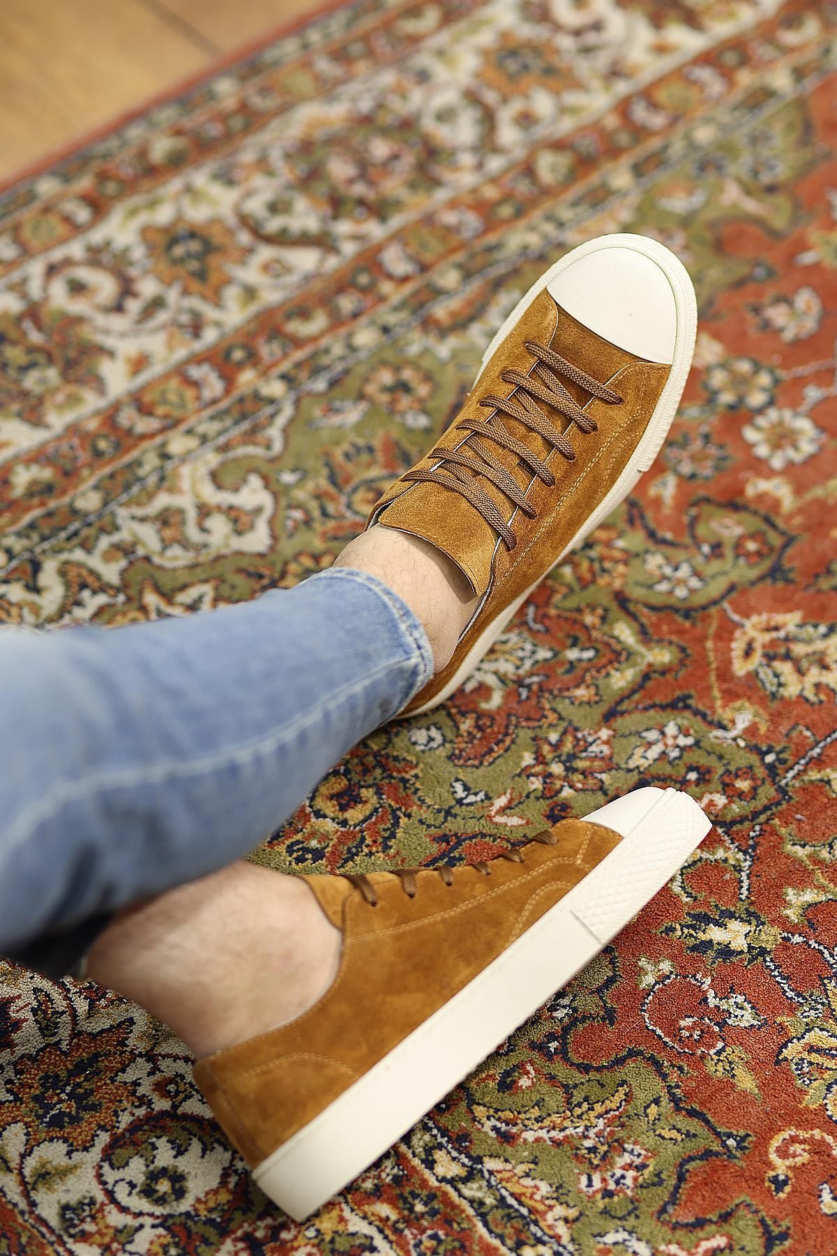 کفش های کژوال مردانه ورزشی جیر واقعی TABA با کمبود 666 25 Shoetyle