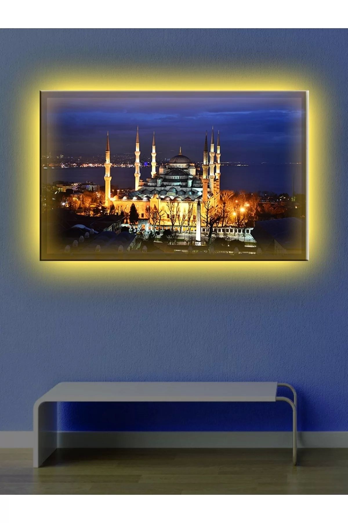 feifei Led Işıklı Camii Gece Görünümlü