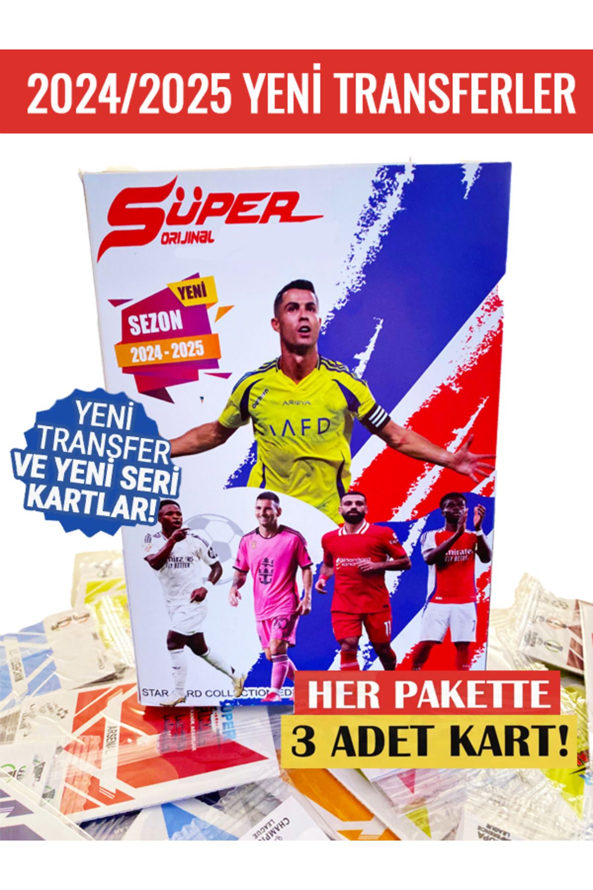 Futbolcu Süper Final Mekanik Adamlar Futbol Kartı 2025 Toplam 60 Kart (20 PAKET VE KUTUSUZ)