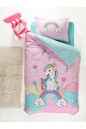 vionka home Tek Kişilik Nevresim Takımı Unicorn (120×200 ÇARŞAFLI)