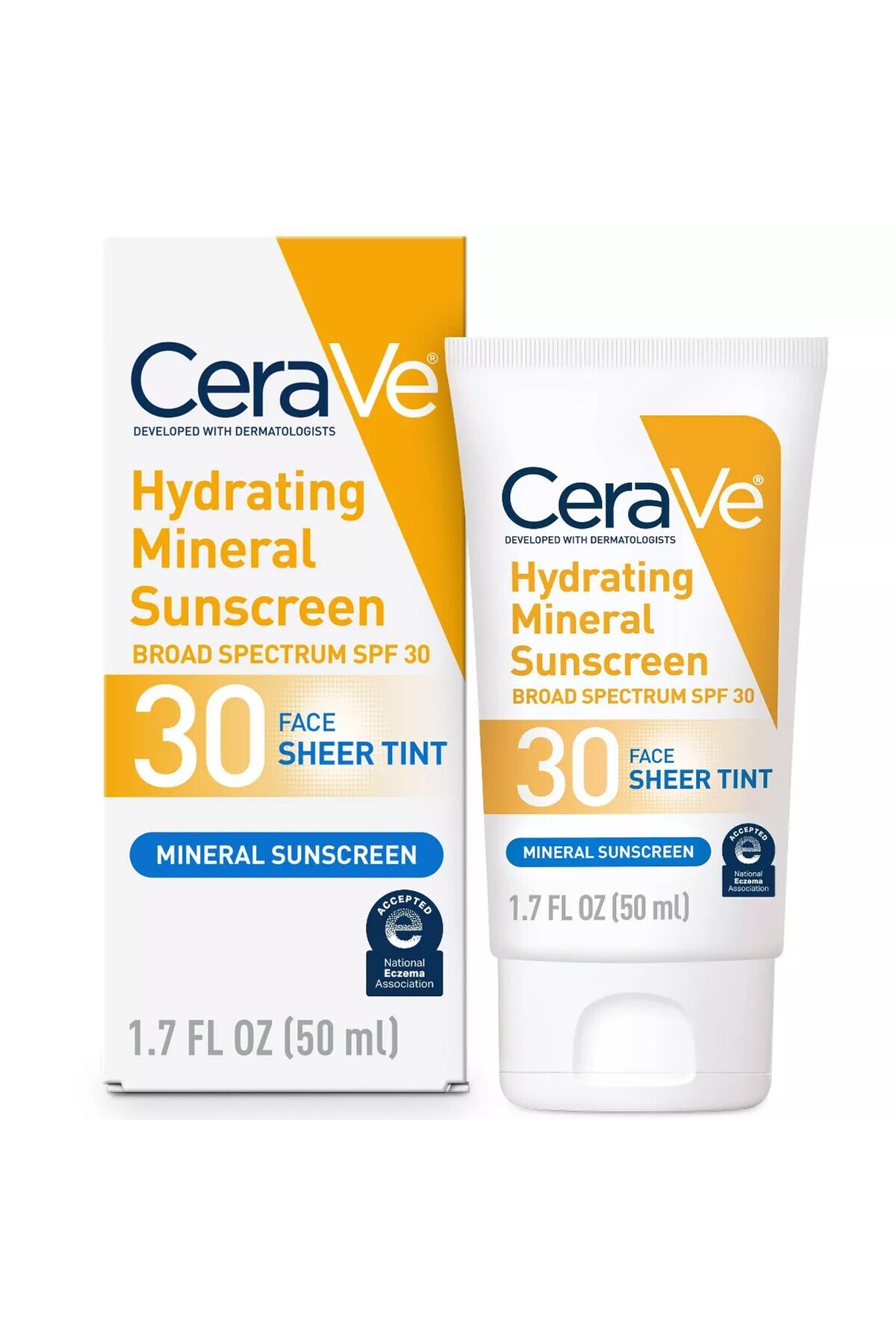 CeraVe-Hydrating Mineral Sheer Tint Face Sunscreen Lotion SPF 30 1