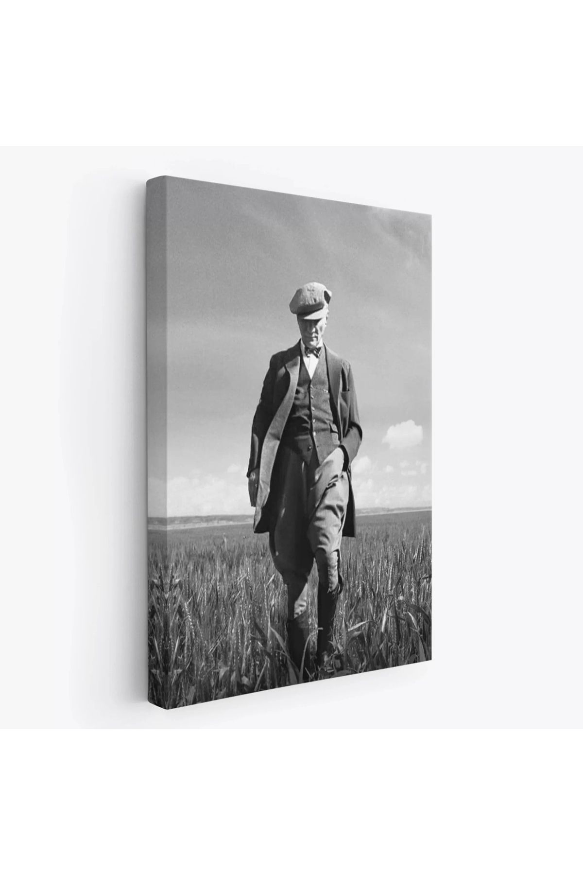 feifei Atatürk Portre Tablosu Mustafa Kemal Atatürk Dikdörtgen Dekoratif Kanvas Tablo-fc-127