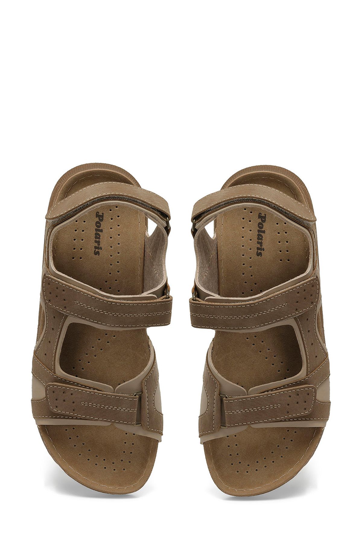 Polaris-406159 .M4FX Nerzfarbene Herrensandalen 4