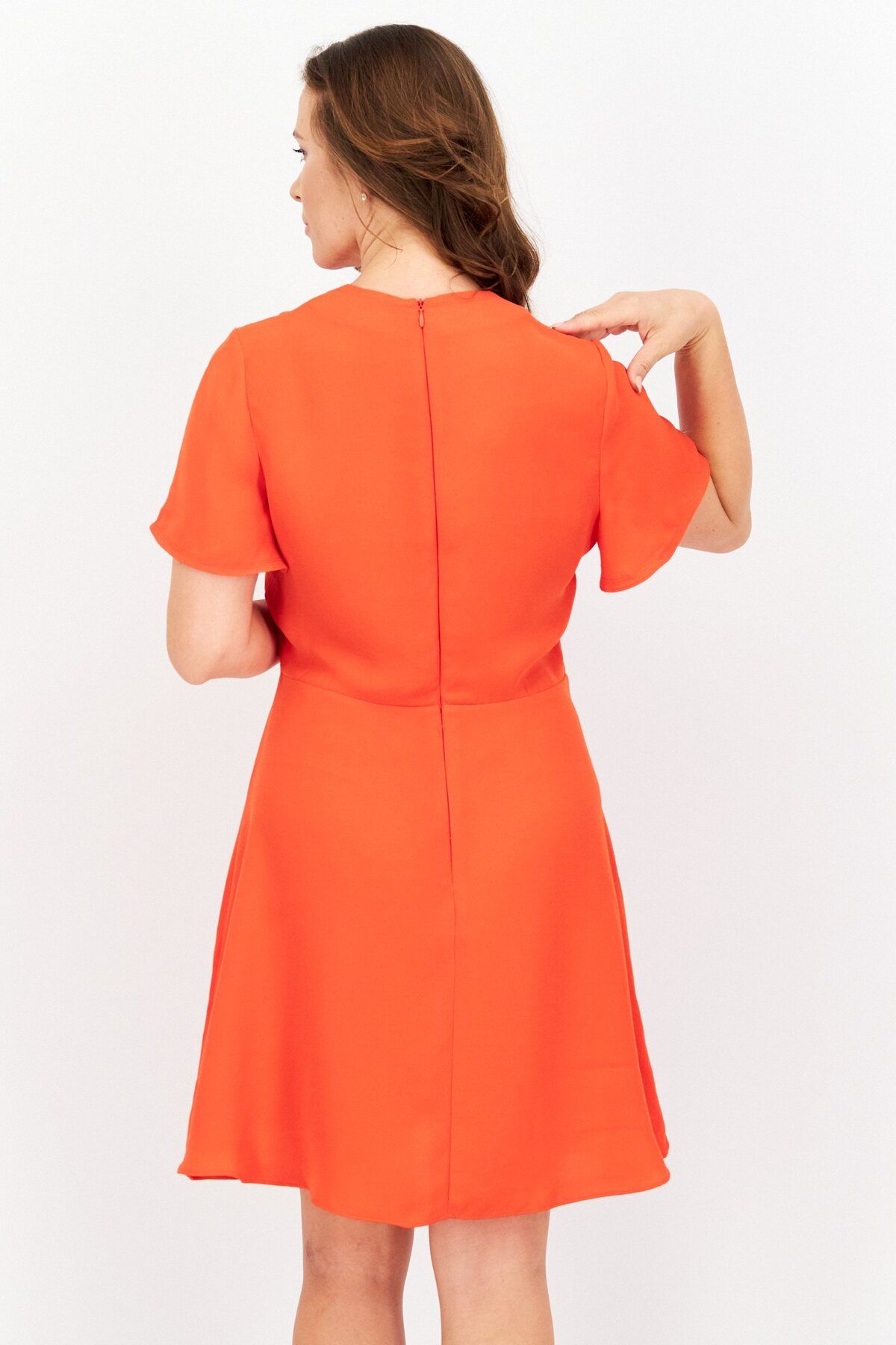French Connection-Women Plain Mini Dress, Red 3