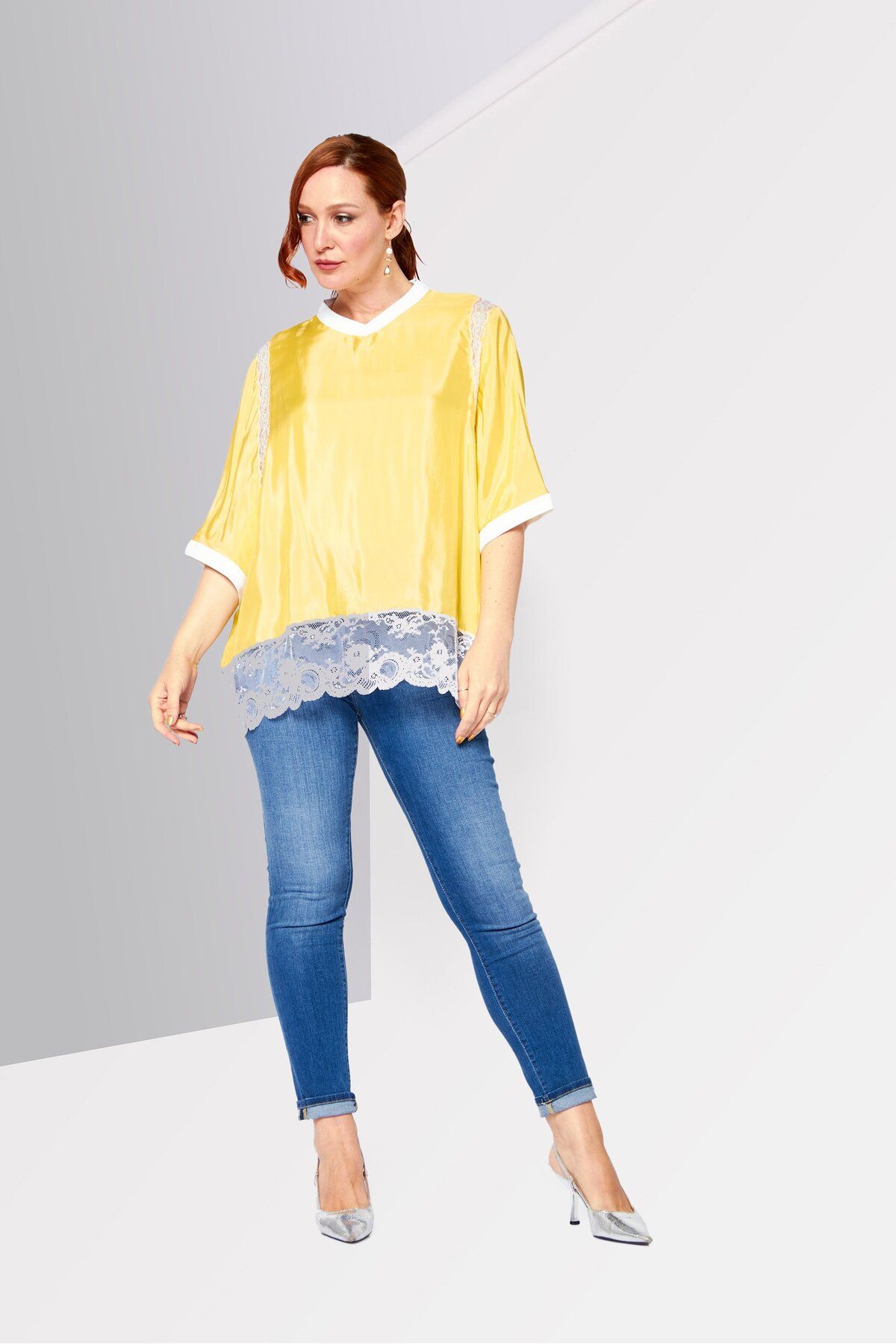 Tシャツ・カットソー BURBERRY Women Tunic Tops 8081314 B8620 YELLOW Burberry | Tops | Burberry Yellow Tunic Top Vibrant Casual