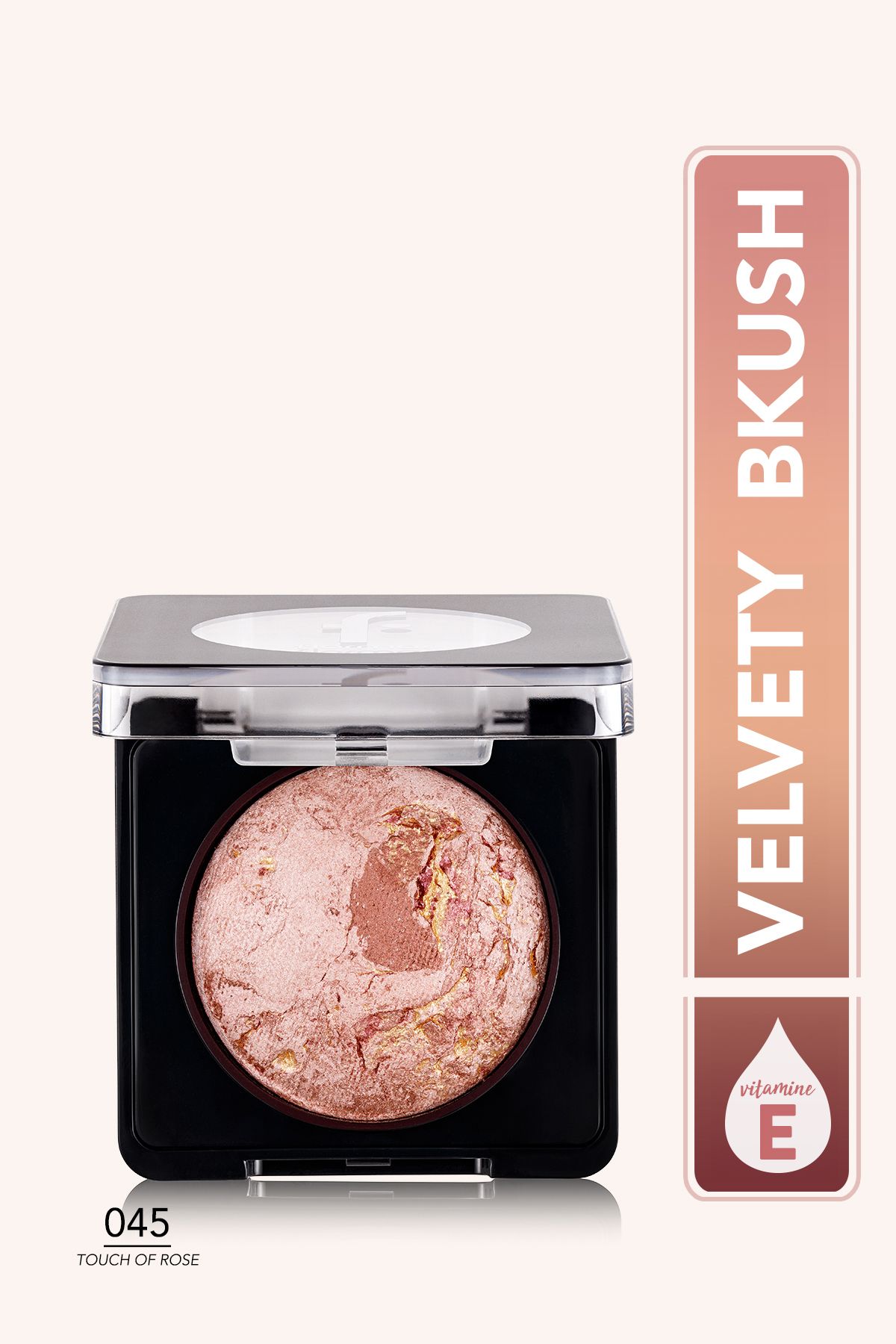 Flormar-Sparkling Baked Blush - Baked Blush-On - 045 Touch of Rose 1