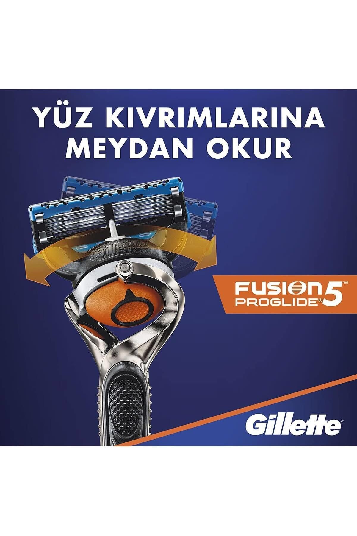 Gillette-شفرات حلاقة بديلة لآلة الحلاقة Fusion5 Proglide Flexball، 4 قطع، 3 قطع 4